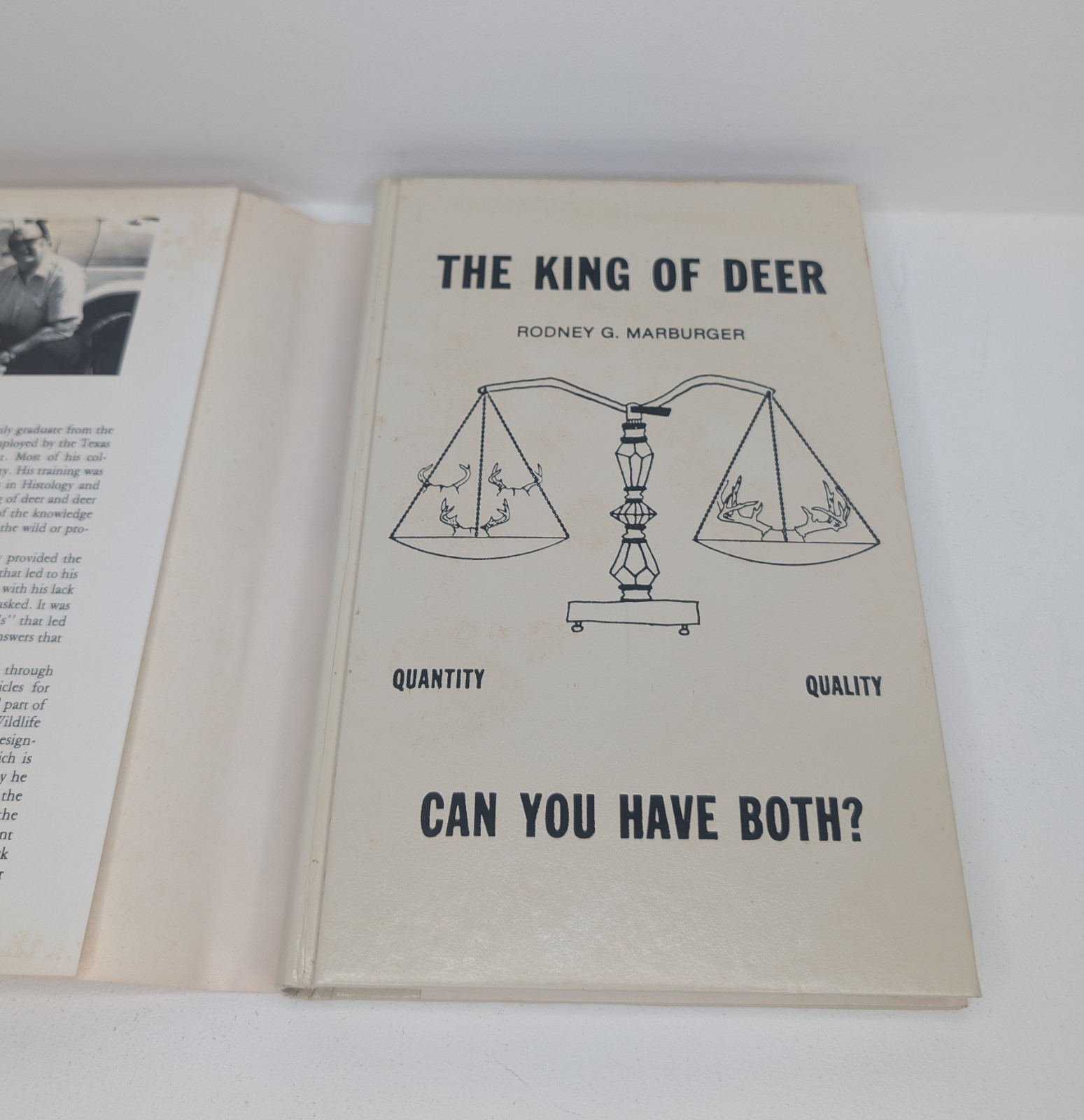 The King of Deer by Rodney G. Marburger SIGNED 1986 Second Edition ~ 272 Pages
