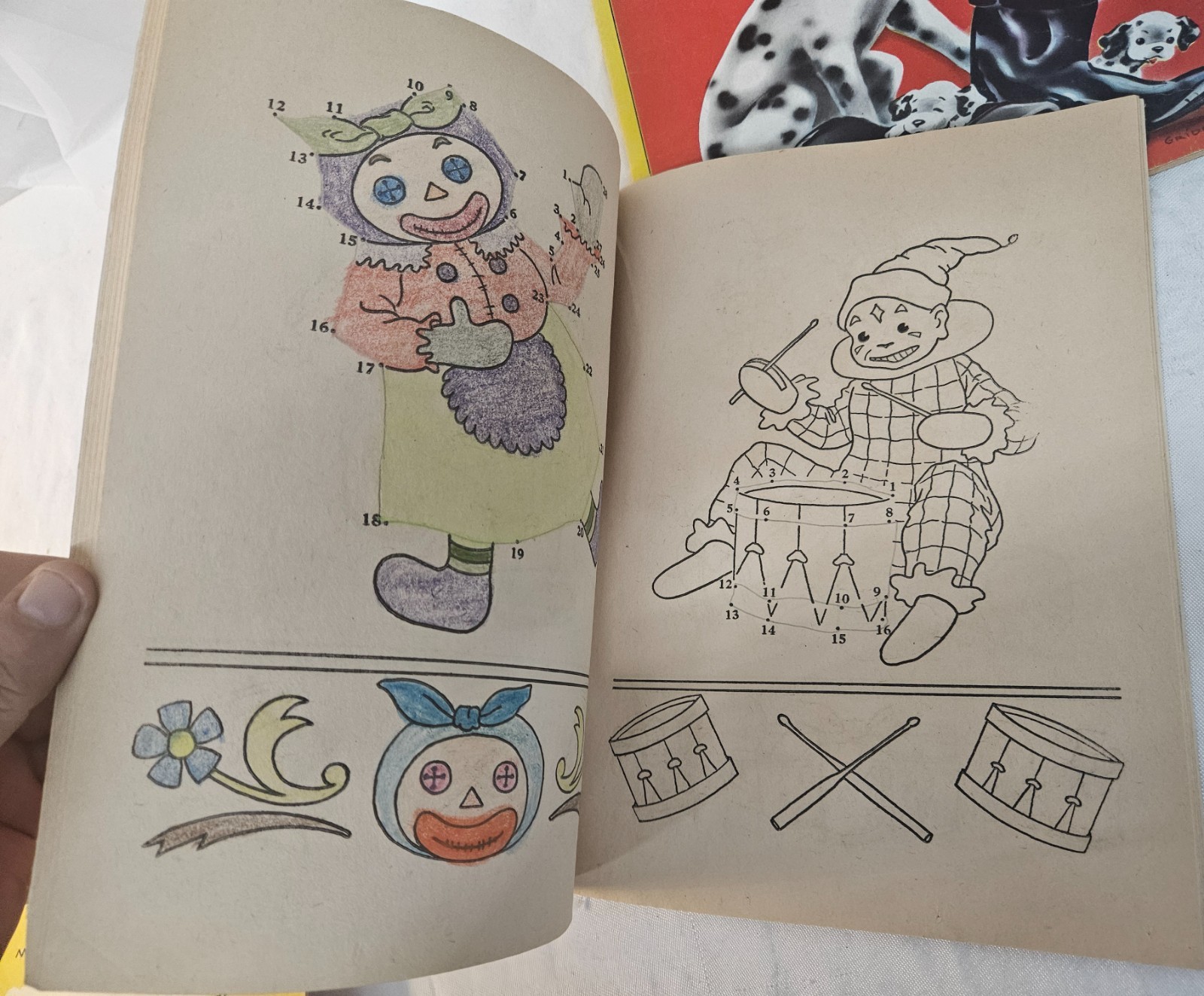 Lot of 10 Vintage USED Children’s Coloring Books 1950’s-60s Era in Nice Shape