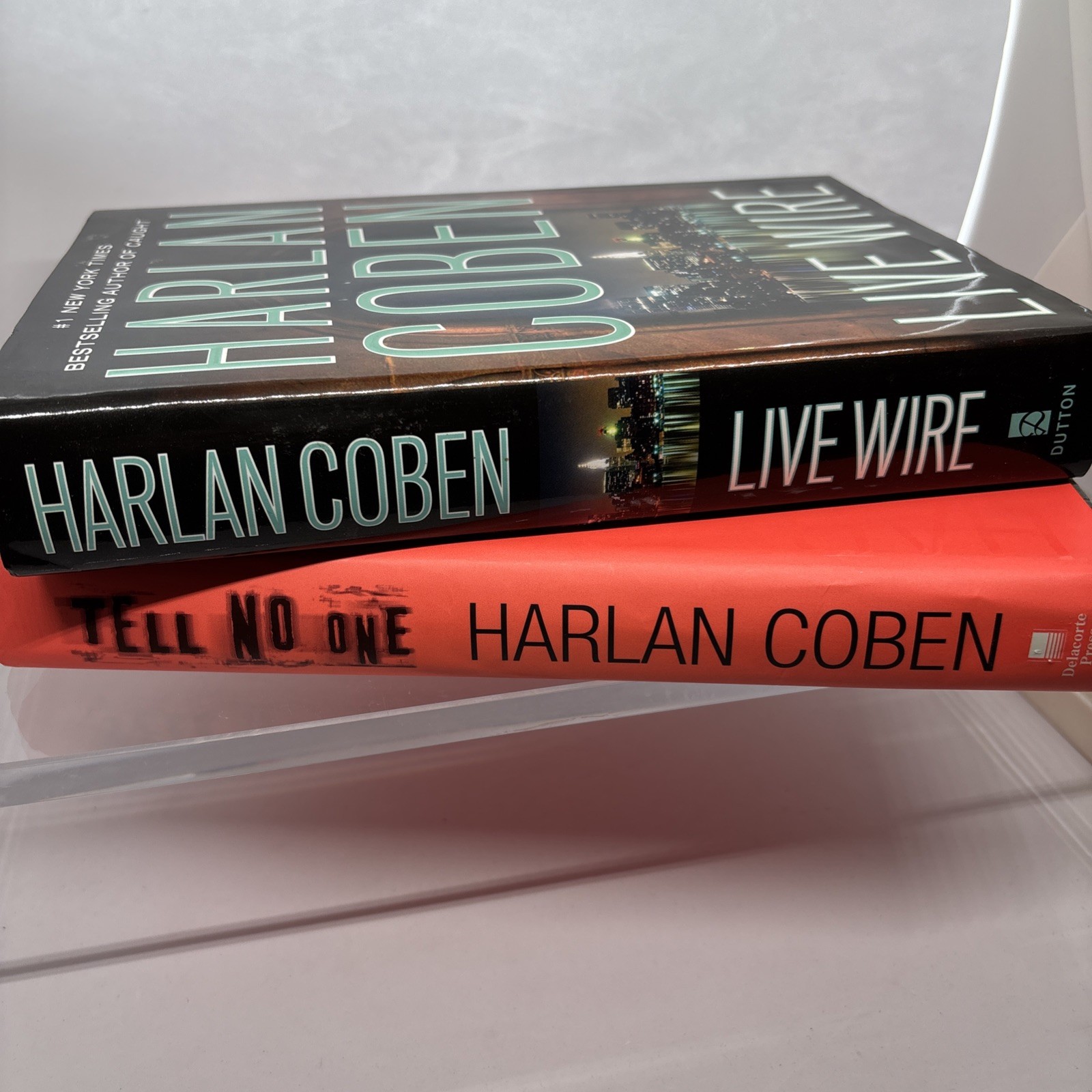 Harlan Coben Lot (2) Tell No One & Live Wire HB w/ covers First Ed