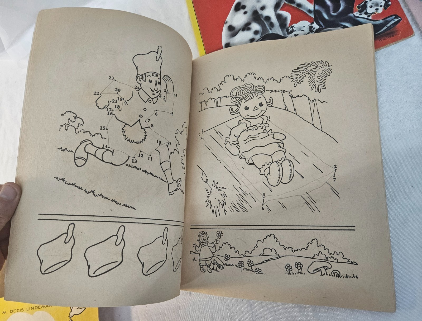 Lot of 10 Vintage USED Children’s Coloring Books 1950’s-60s Era in Nice Shape