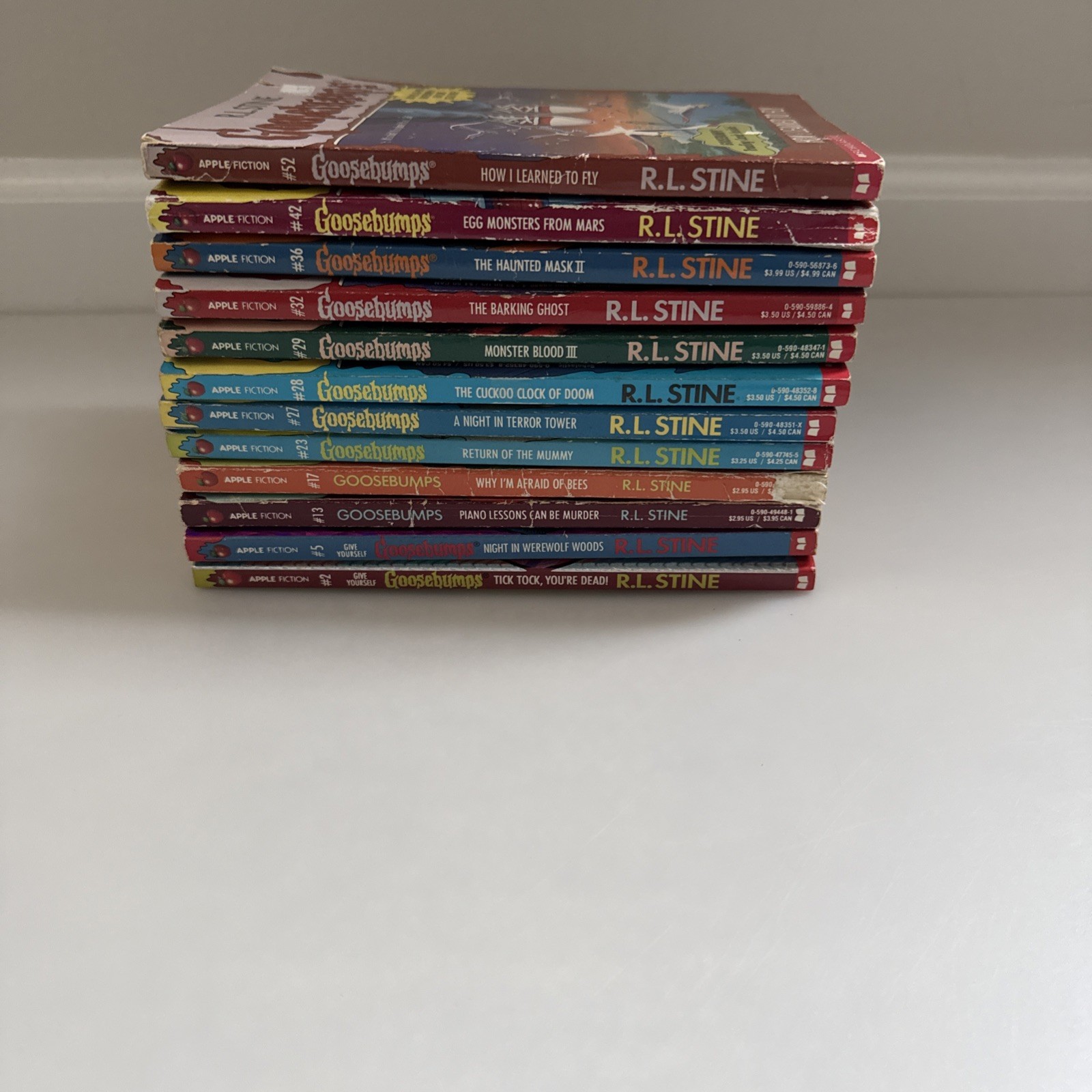 VTG 1990’s Goosebumps Book Lot 12 1st Editions Paperback R. L. Stine Books
