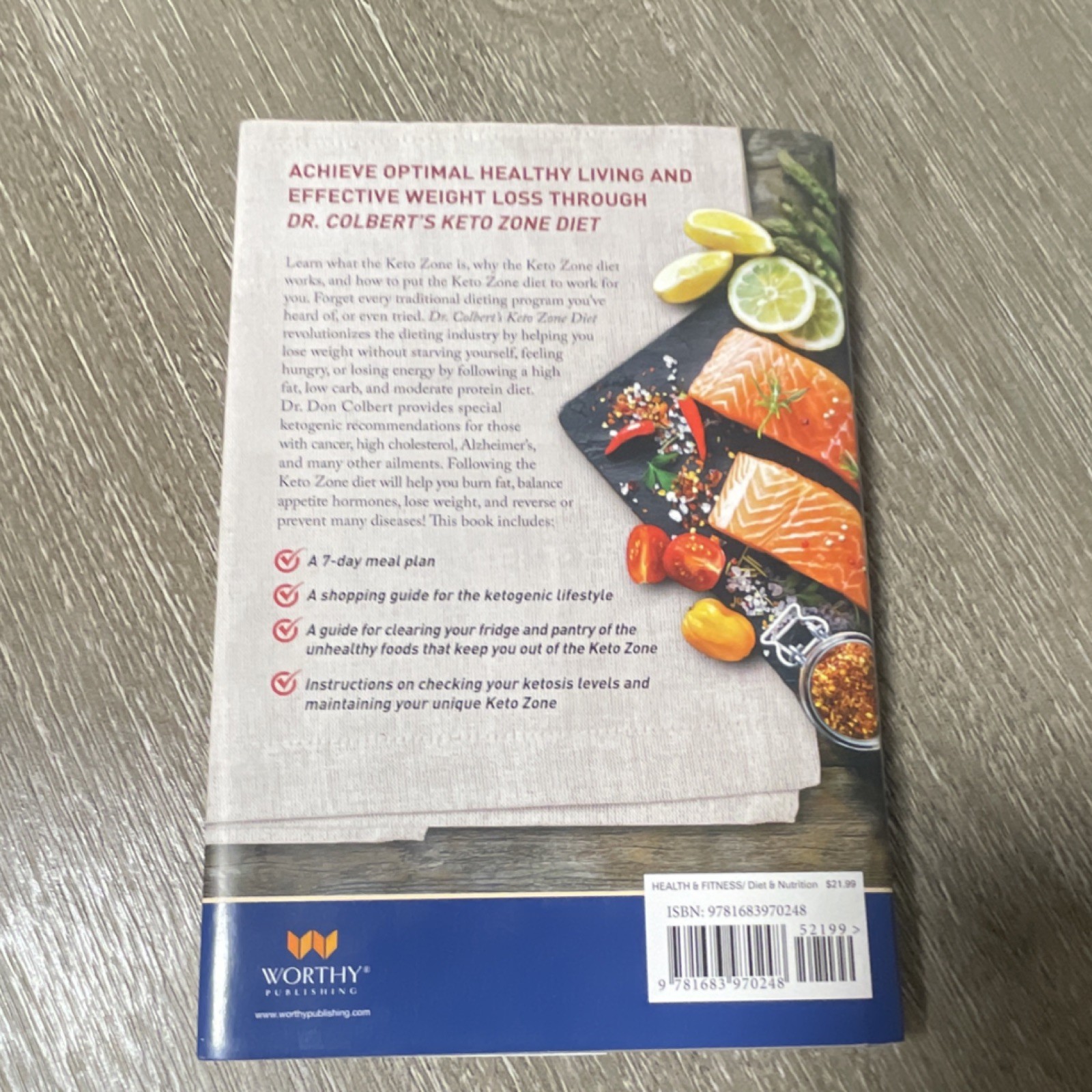 Dr. Colbert’s Keto Zone Diet by Don Colbert, MD, Hardcover, Worthy Publishing, …