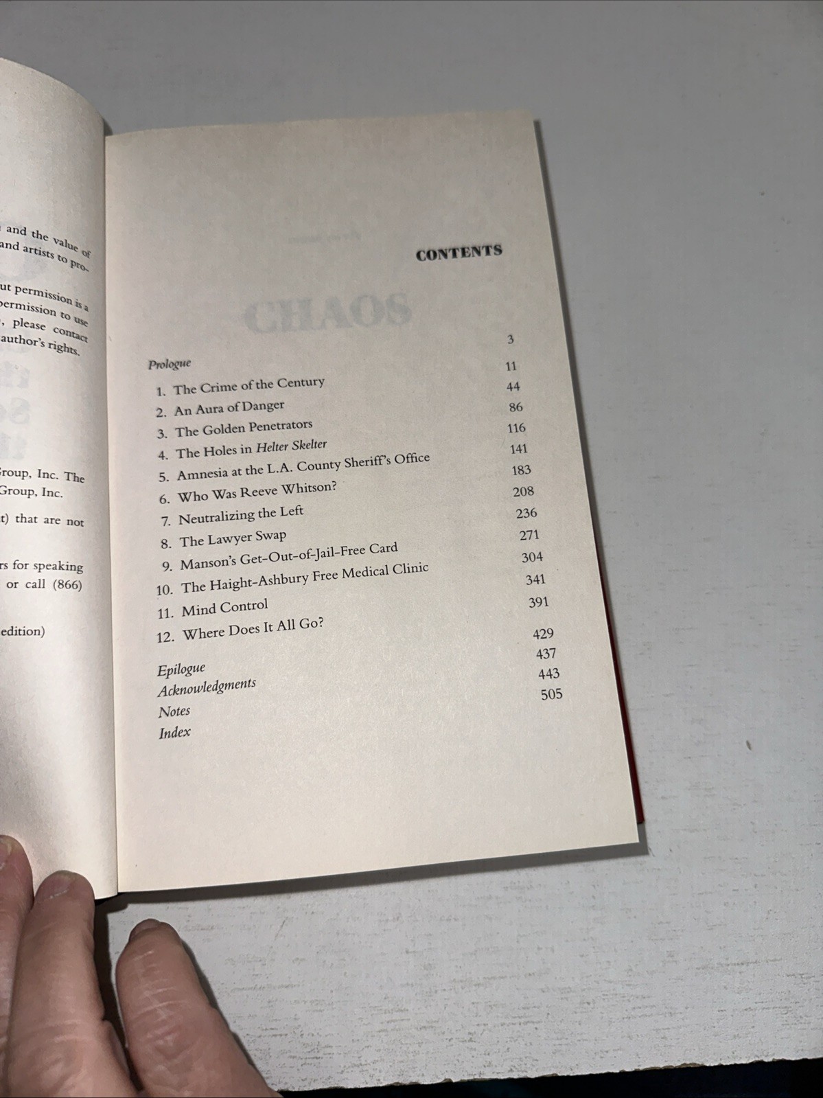 Chaos by Tom O’Neil 2019 First Ed HC Manson CIA Secret History of the Sixties