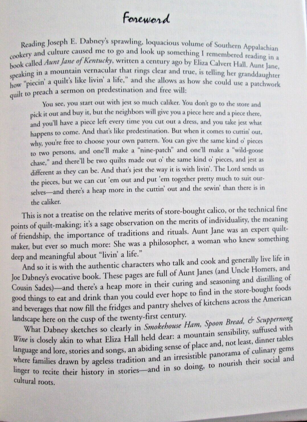 Smokehouse Ham, Spoon Bread, & Scuppernong Wine: So. Appalachian Cooking 1st Ed.
