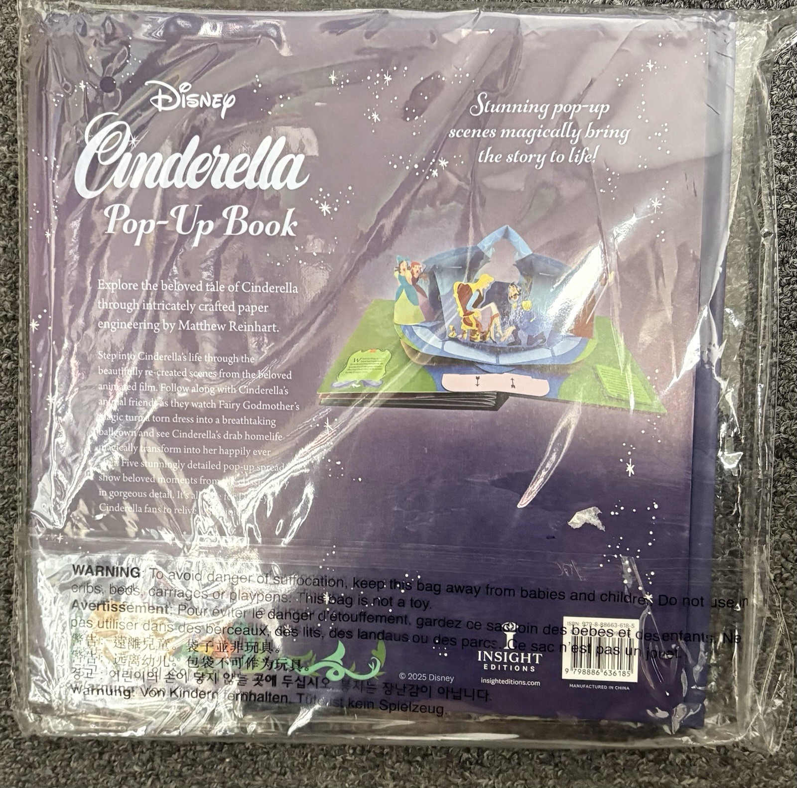 Disney: Cinderella Pop-Up Book by Matthew Reinhart: New