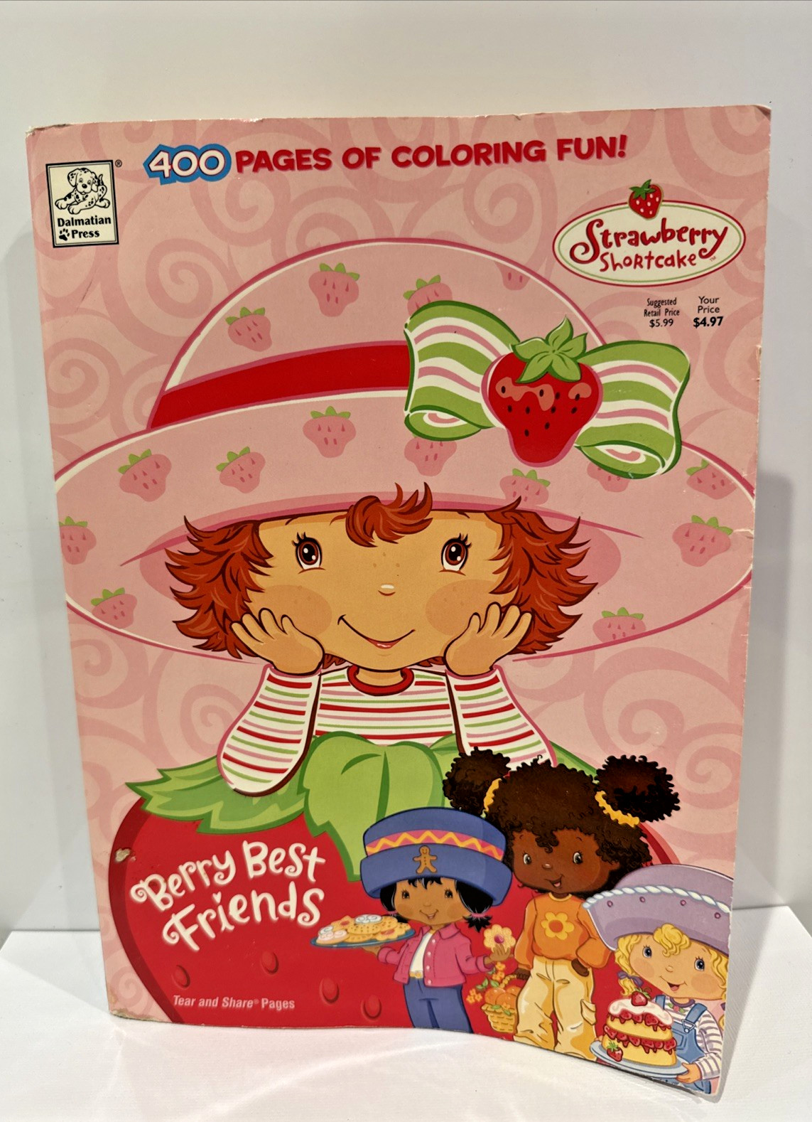 2003 Strawberry Shortcake Berry Best Friends 400 Pages of Coloring Fun *READ*