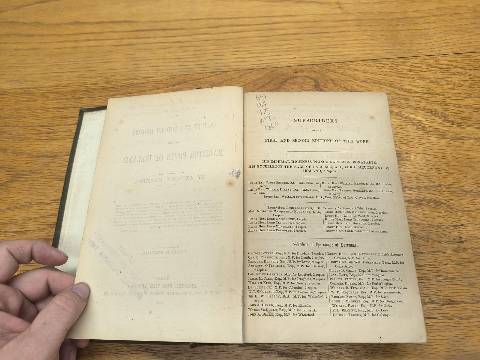 The Ancient and Modern History of the Maritime Ports of Ireland 1860