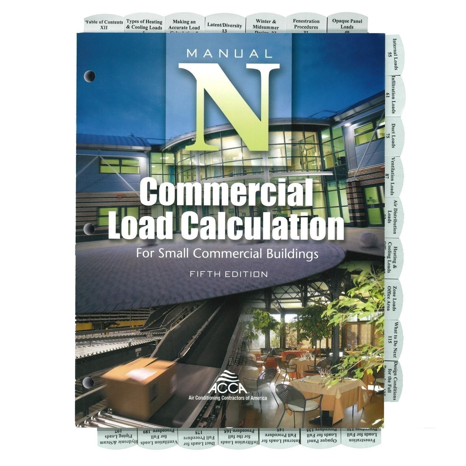 Tabs Only – Manual N Commercial Load Calculation for Small Commercial Buildings
