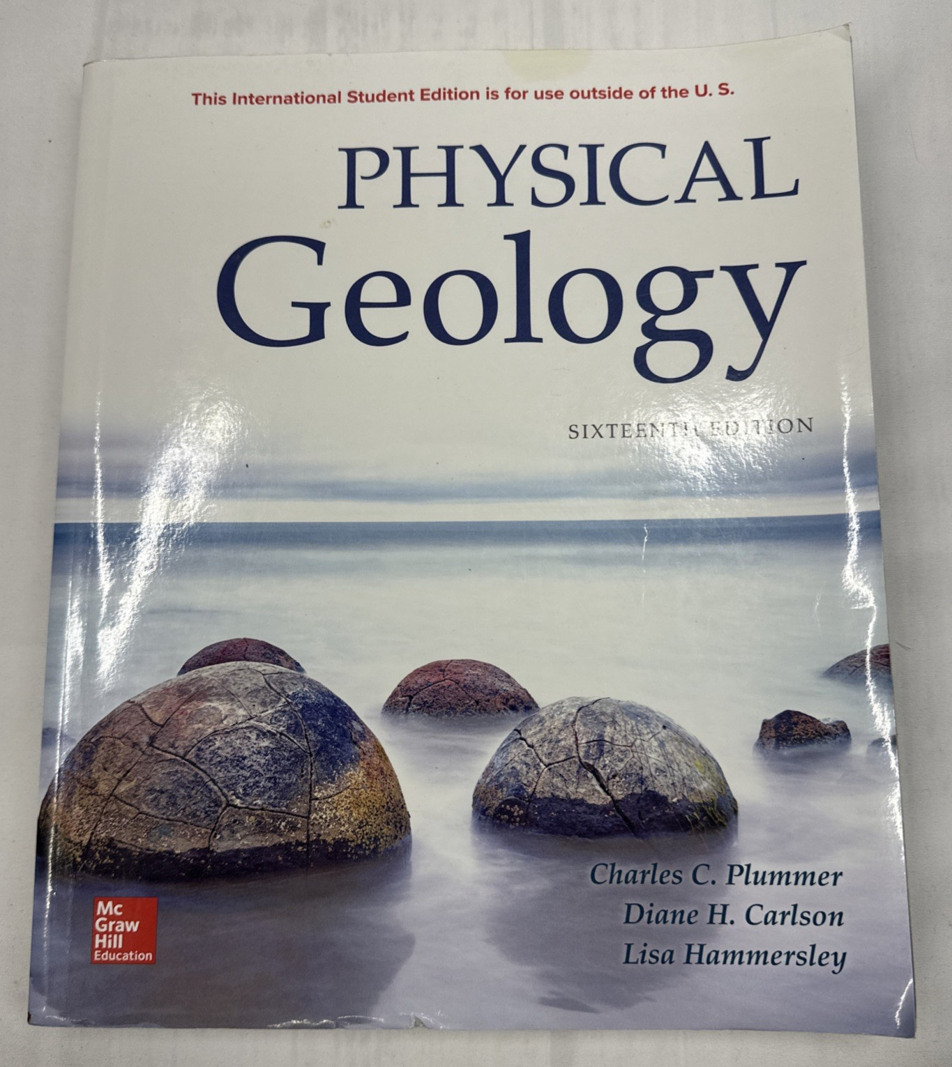 Physical Geology Text Book 16th Edition, Plummer, Carlson & Hammersley