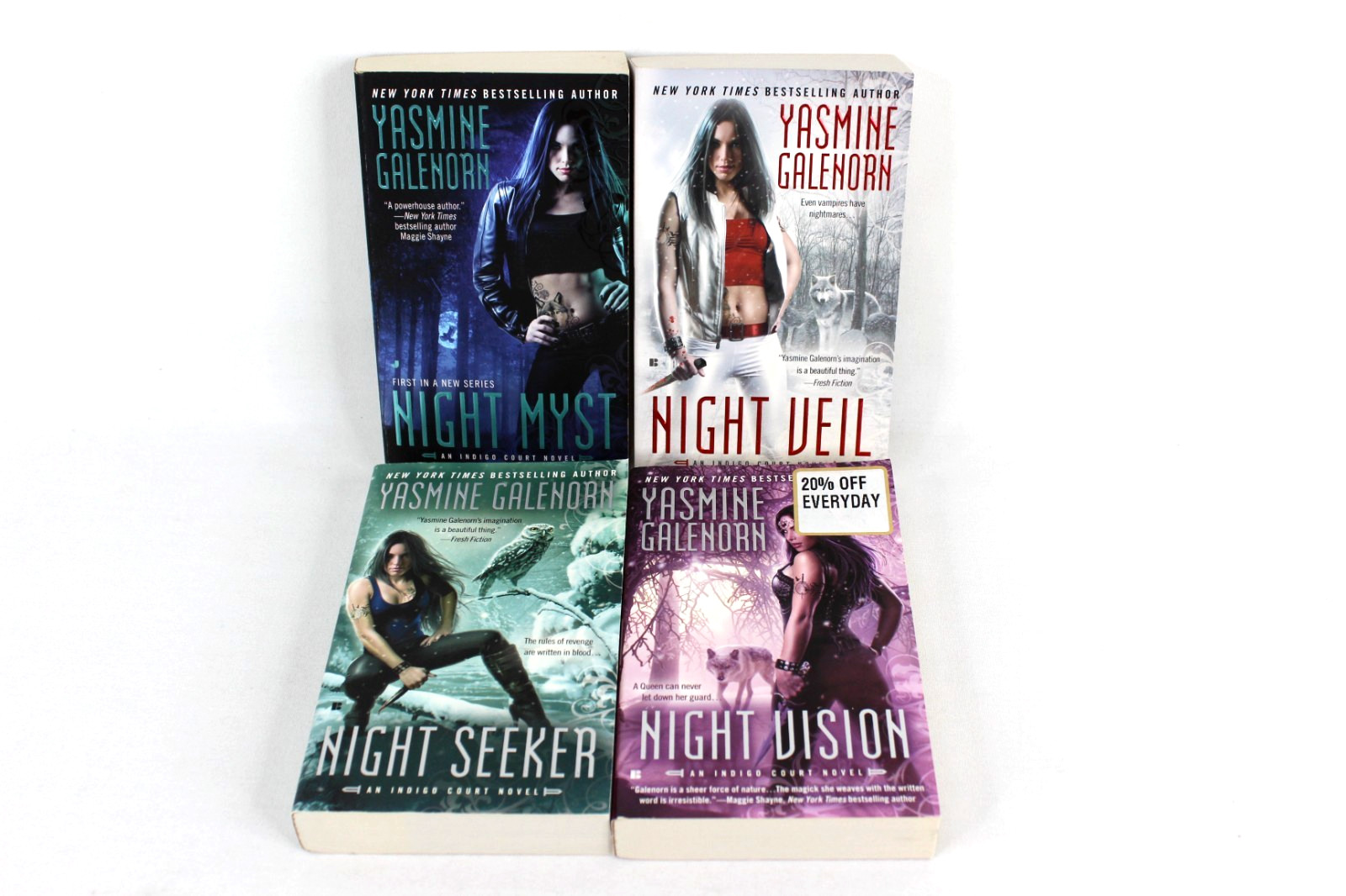 Yasmine Galenorn Indigo Court 1 2 3 4 Pb Book Lot Night Myst Veil Seeker Vision