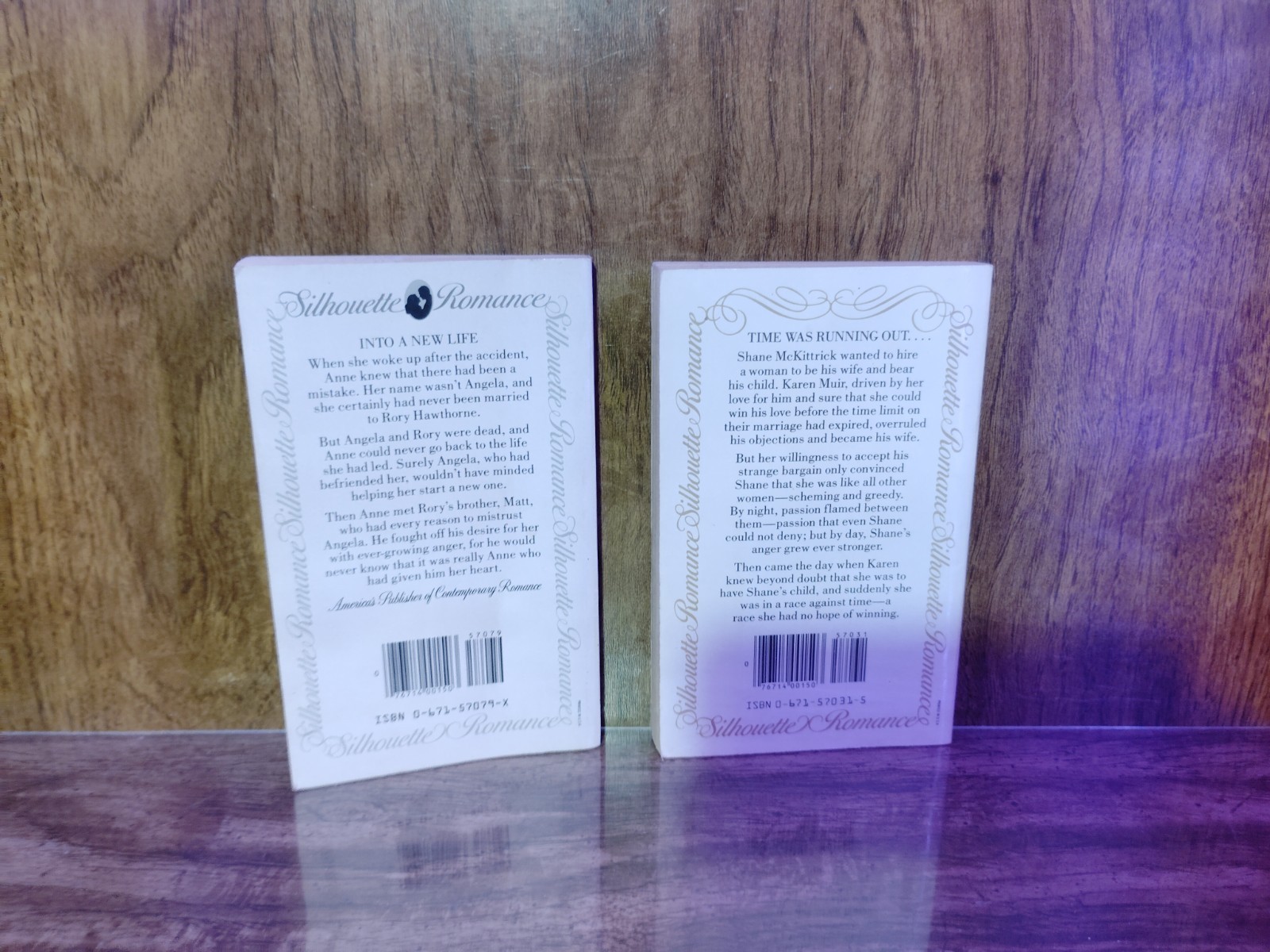 Phyllis Halldorson 2 PB Lot Silhouette Romance Temporary Bride To Start Again