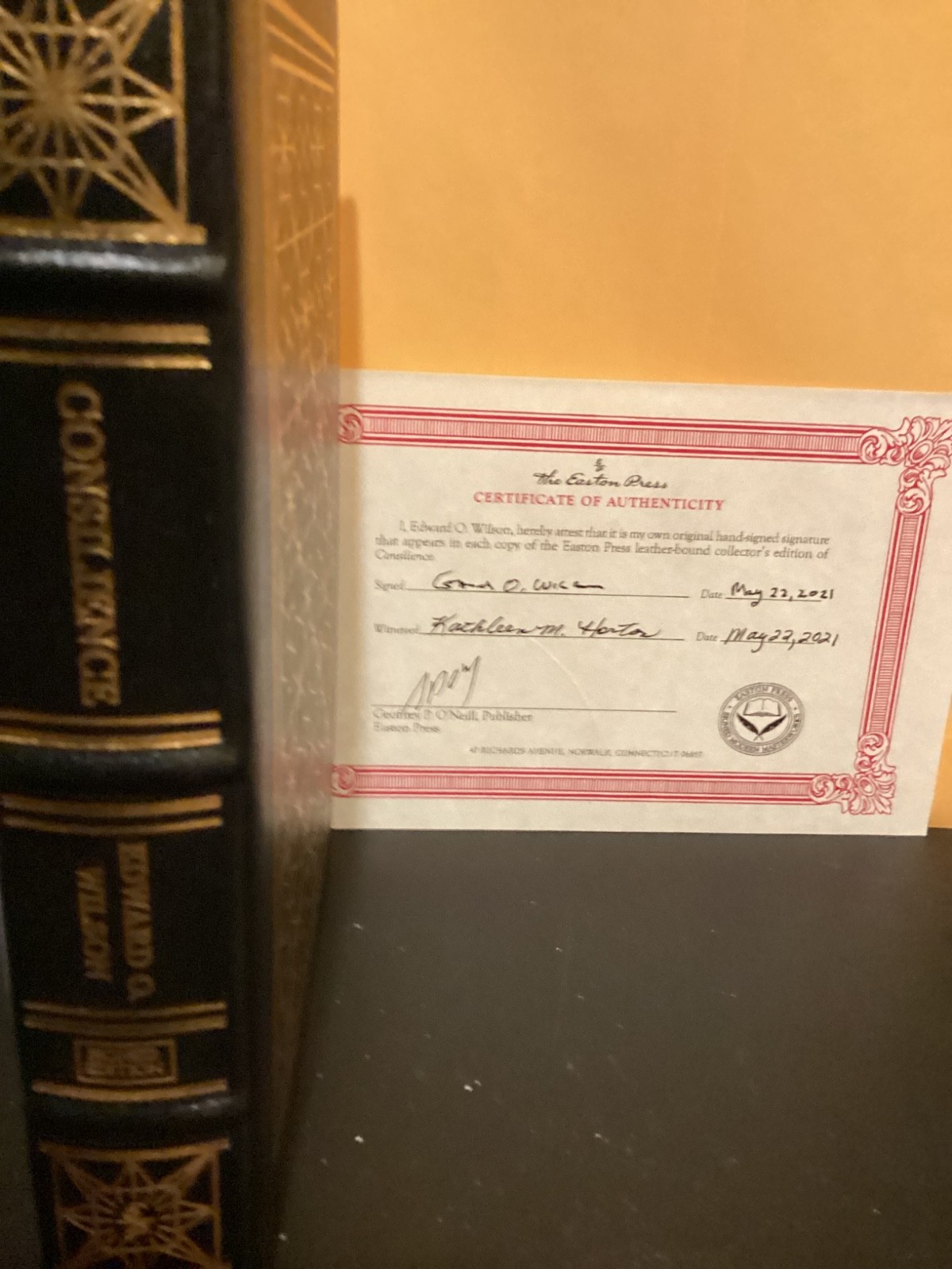 Consilience by Edward O. Wilson Easton Press Signed Modern Masterworks