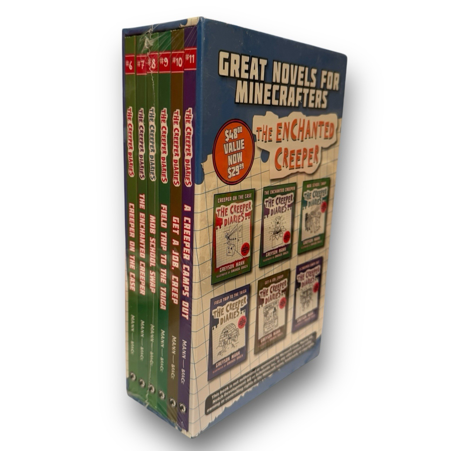 Book The Enchanted Creeper Box Set Six Unofficial Adventures Greyson Mann
