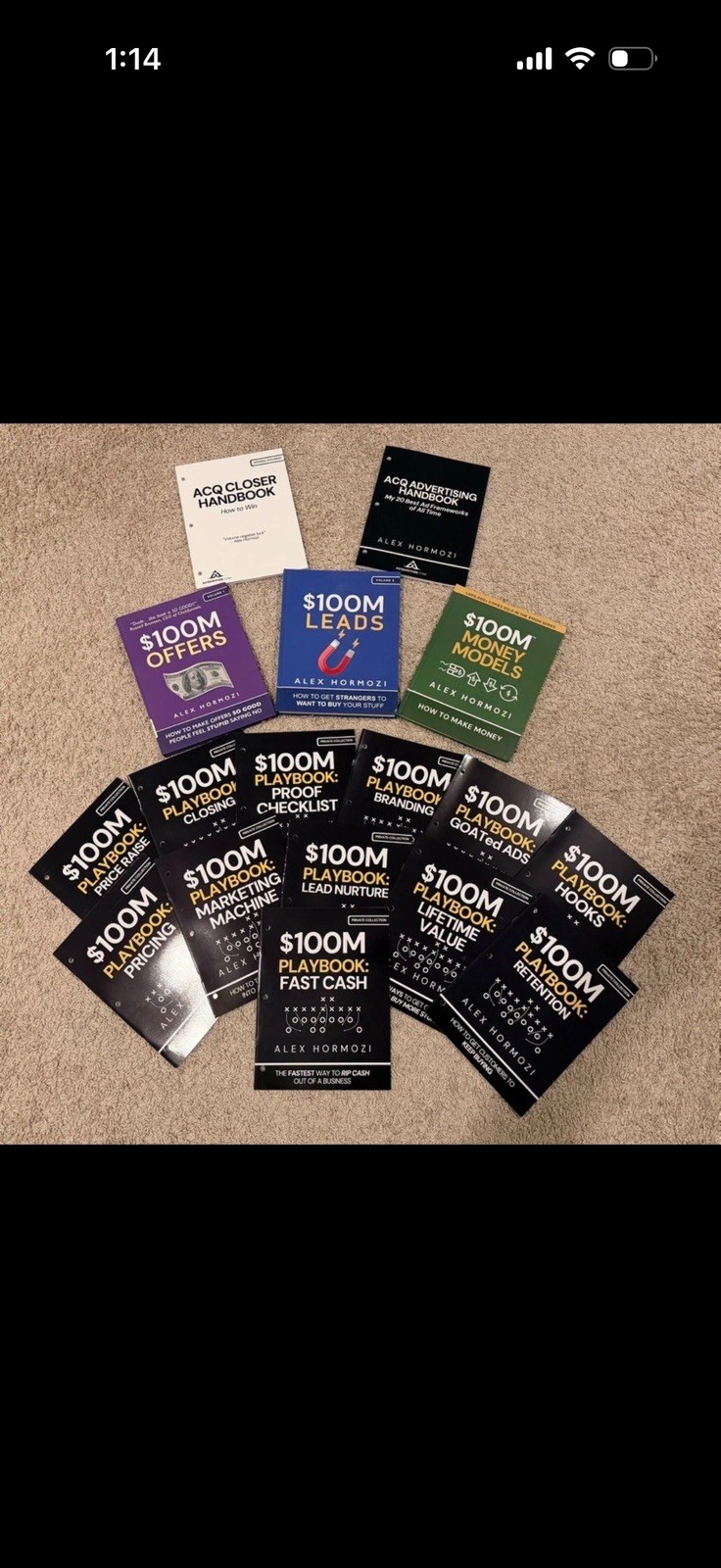 Alex Hormozi $100M Collection – Playbooks + Money Models + Leads + Offers