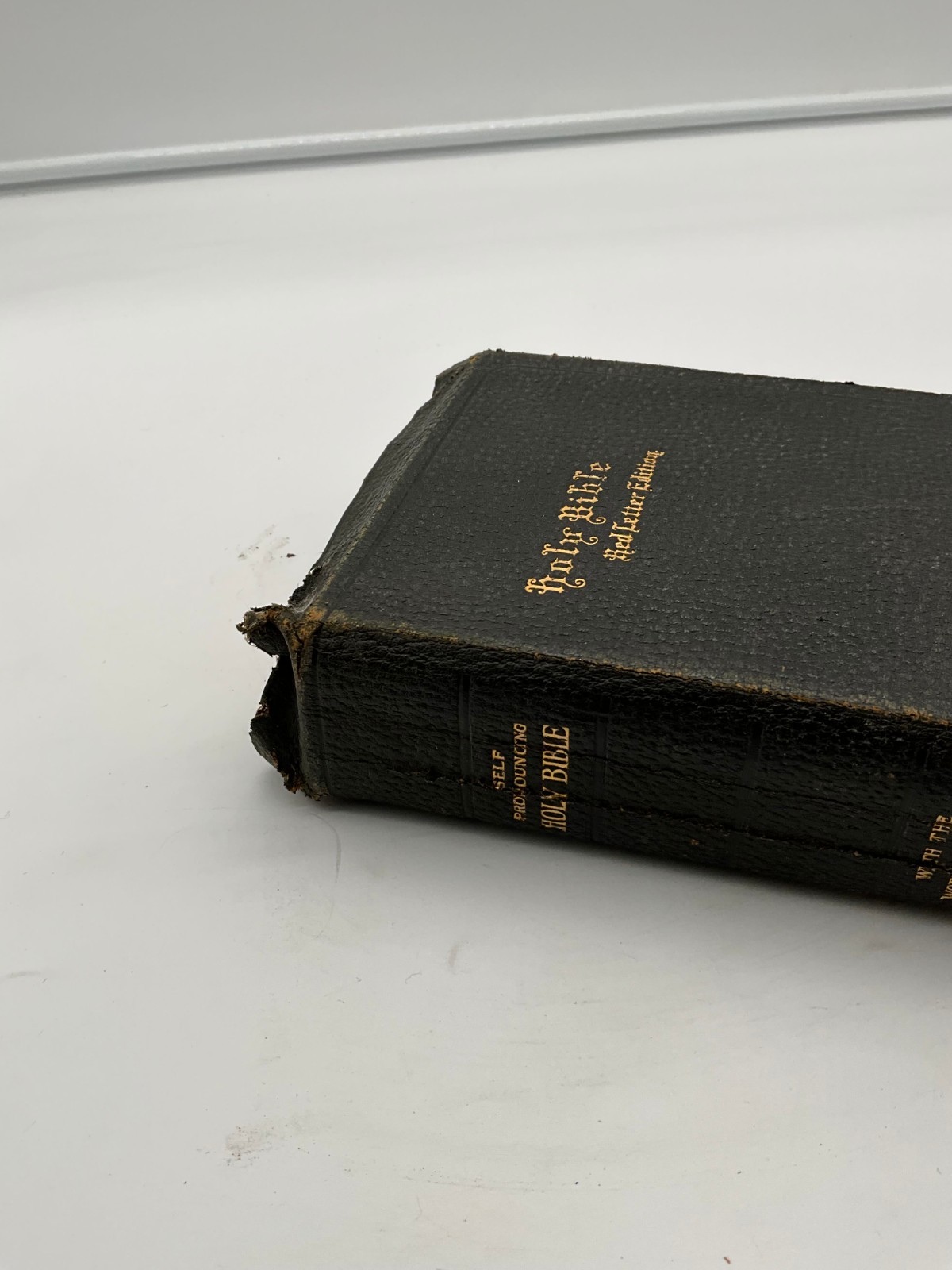 Holy Bible Red Letter Edition With The Words of Jesus Clara M Gamblin 1985 BK