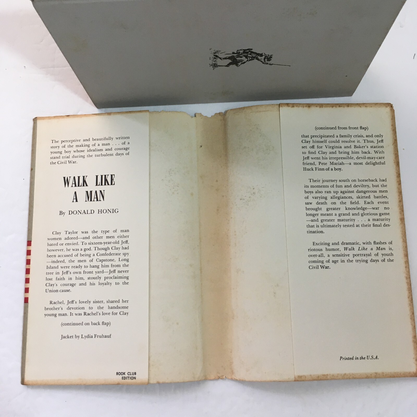 Civil War: Walk Like A Man by Donald Honig 1961 First Edition/Hardcover DJ