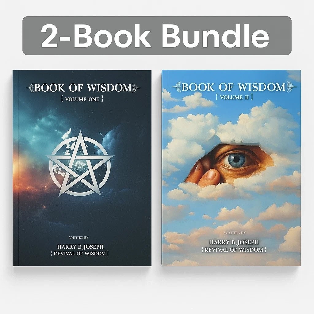 Book of Wisdom Volumes 1 & 2 by Harry B. Joseph 2-Book Spiritual Set USA Stock