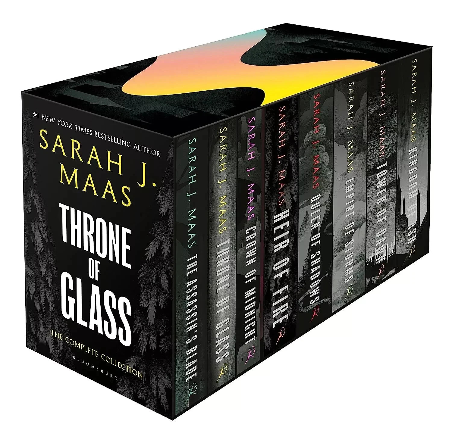 Throne of Glass 8 Books Box Set By Sarah J. Maas, Paperback Fast Shipping**