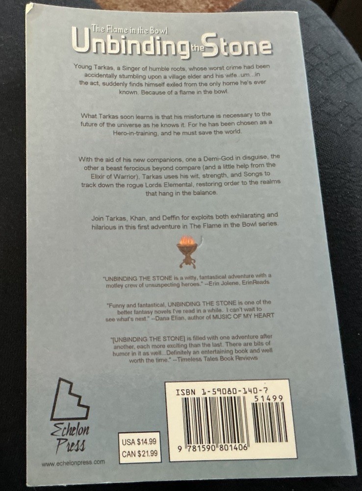SIGNED COPY Unbinding the Stone by Marc Vun Kannon Trade Paperback Great Find