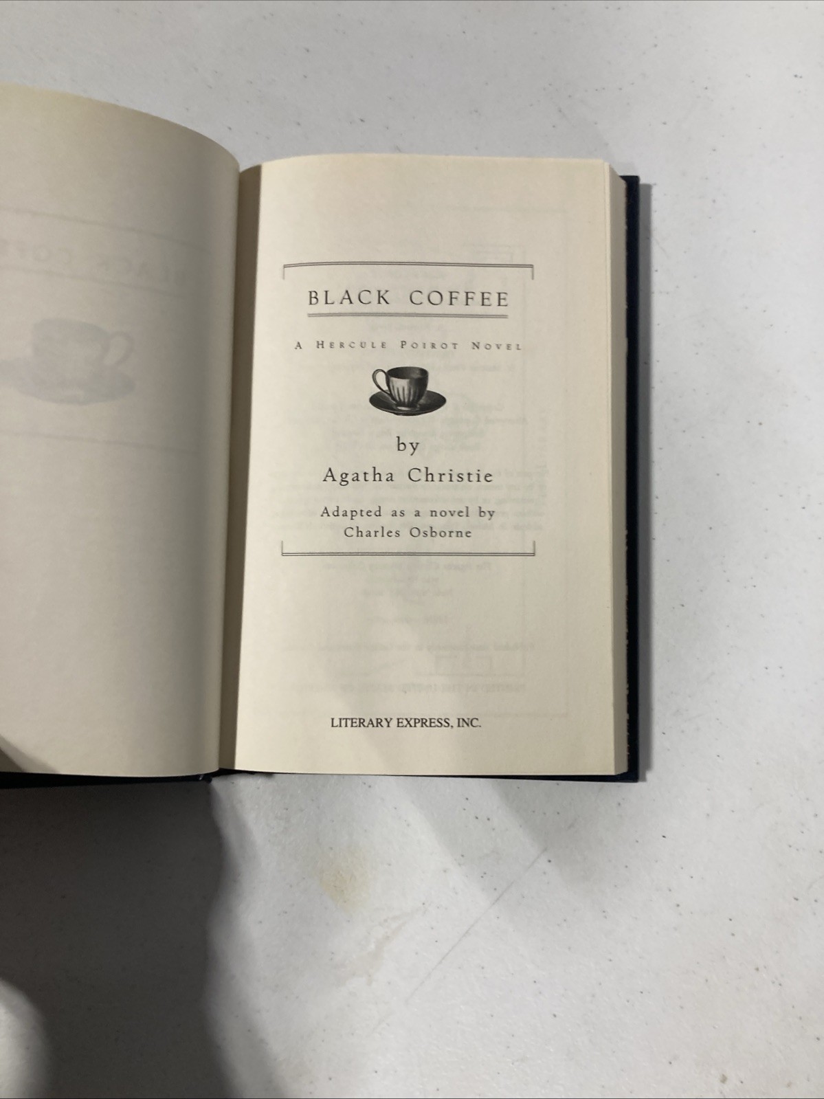 RARE Black Coffee Agatha Christie Mystery Collection Bantam Leatherette 1998
