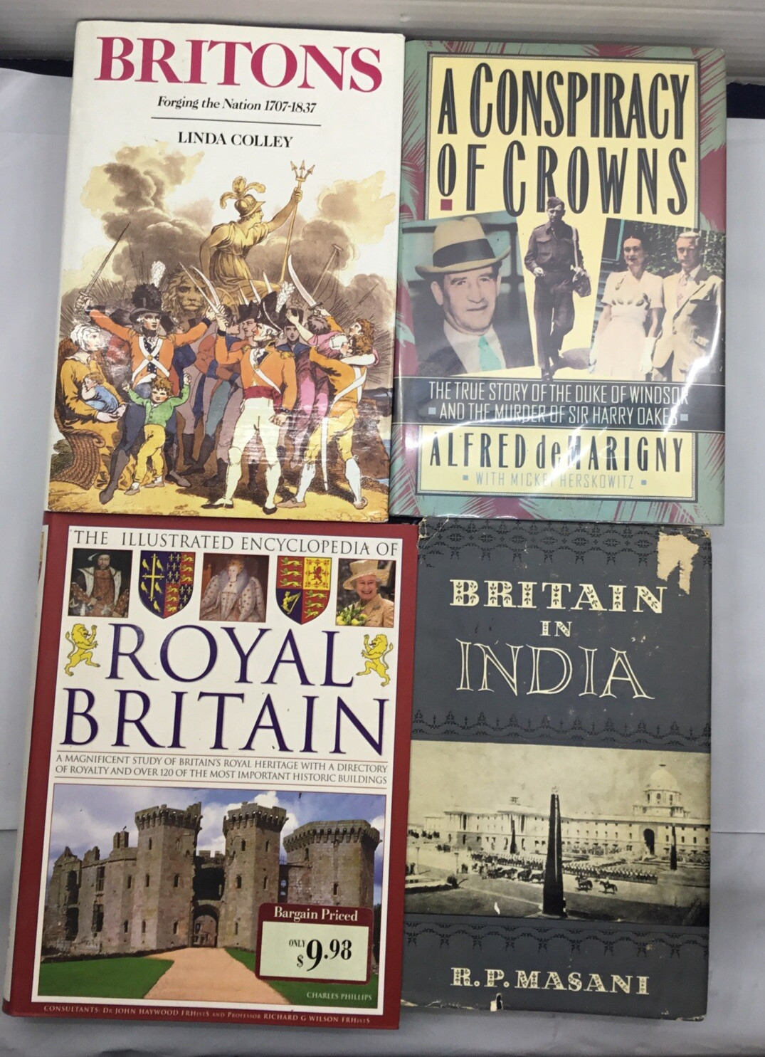 ENGLAND UNITED Kingdom History 4 Book Lot Nonfiction British Empire Royals