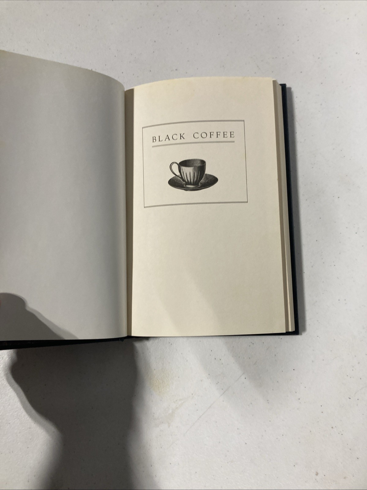 RARE Black Coffee Agatha Christie Mystery Collection Bantam Leatherette 1998