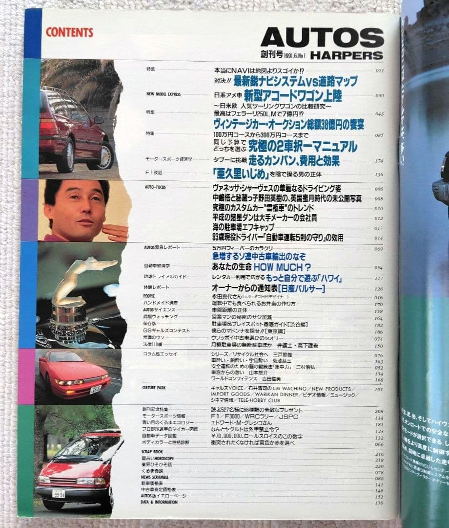 AUTOS June 1991 First Issue + 2 Sticker Appendices, 220 Pages