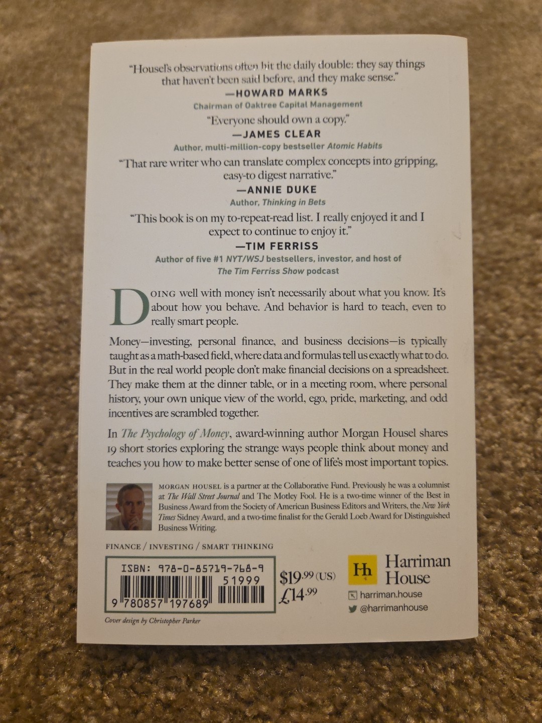Psychology of Money by Morgan housel