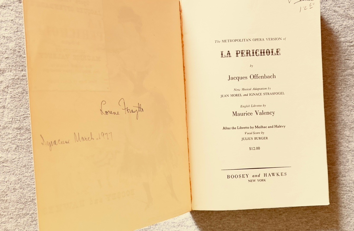 La Perichole Libretto Book Jacques Offenbach Boosey and Hawkes 1957, 241 Pages