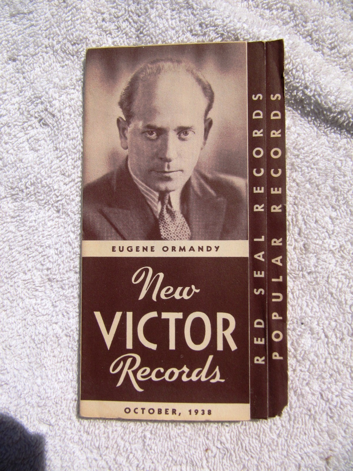 October 1938 NEW VICTOR RECORDS Supplement Eugene Ormandy RECORD CATALOG