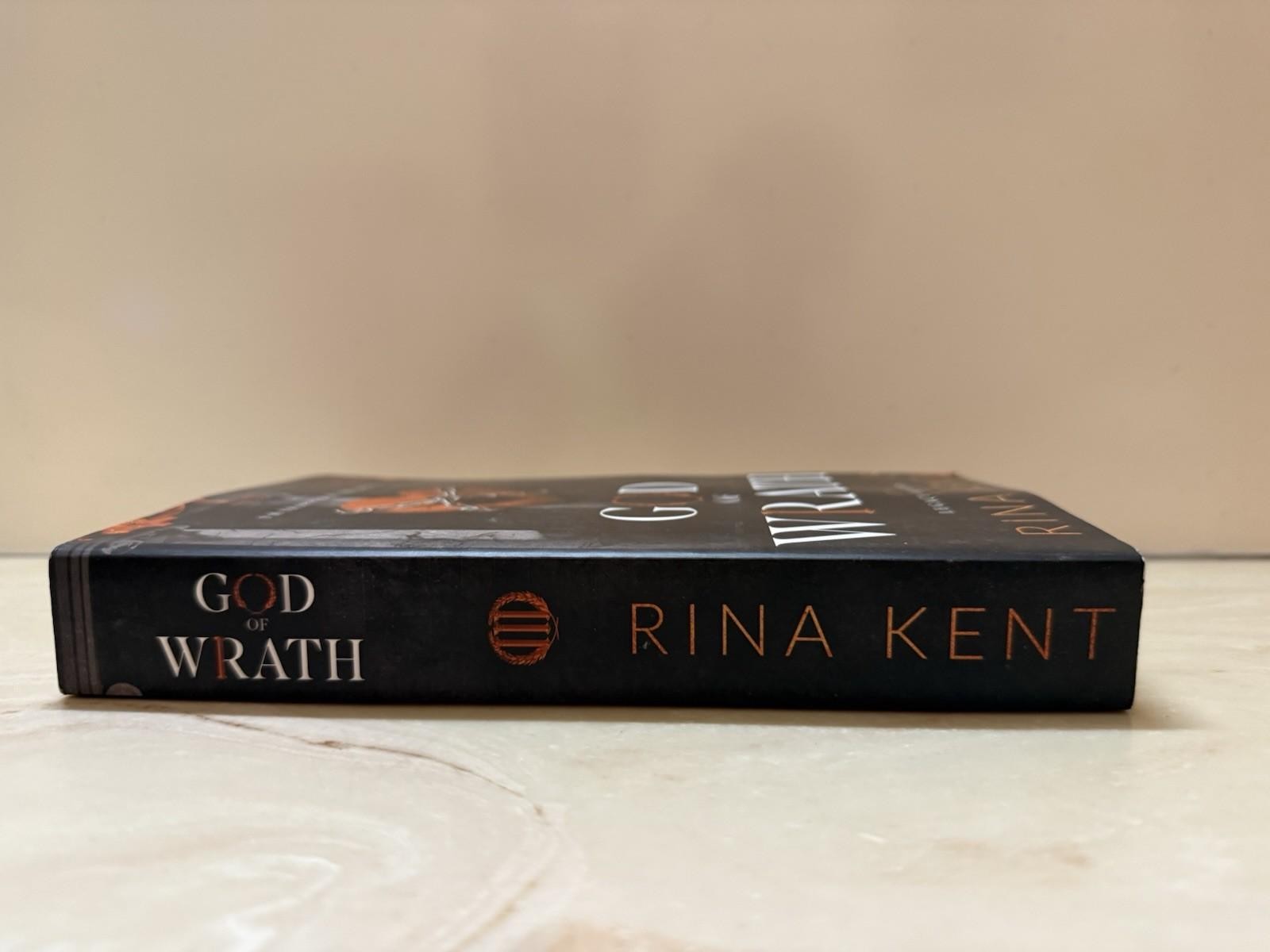 Rina Kent Rare God Of Wrath Paperback Black White Pages