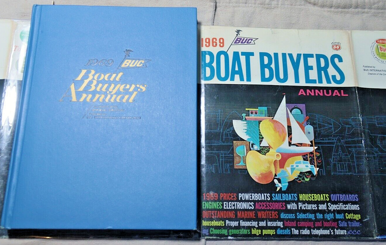 1969 BUC BOAT BUYERS ANNUAL HC/DJ NEAR FINE/VG- 383 Pages