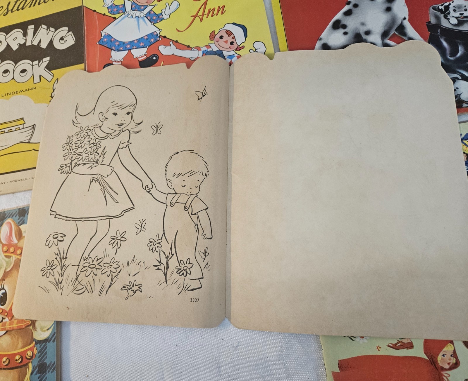 Lot of 10 Vintage USED Children’s Coloring Books 1950’s-60s Era in Nice Shape