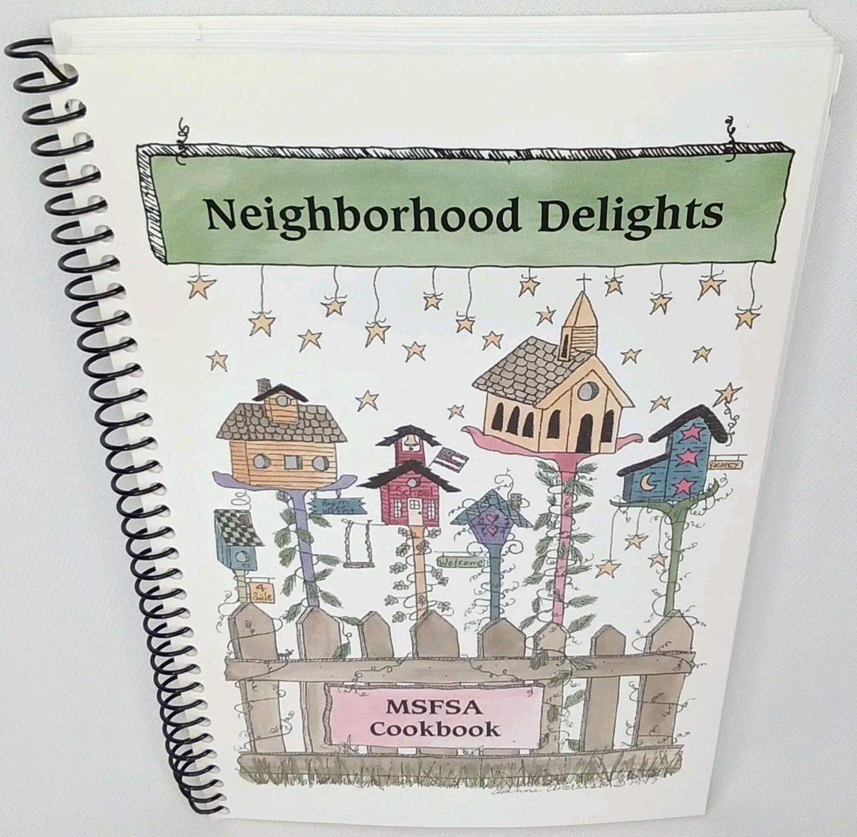 Vintage 1990s Cookbook Neighborhood Delights MSFSA Community 100 Pages