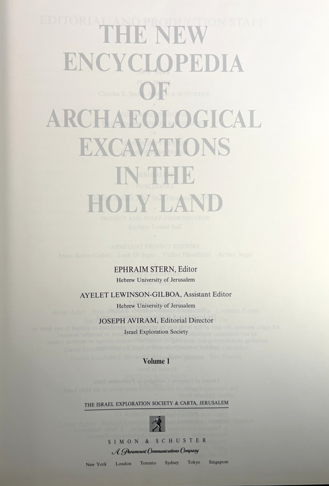 Set of 4 New Encyclopedia of Archaeological Excavations in Holy Land 1993 HB