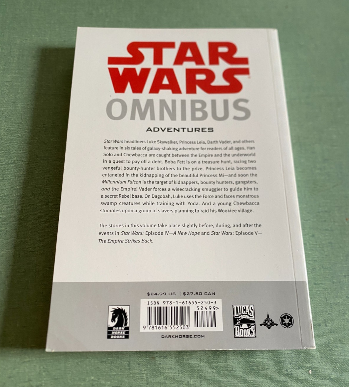Star Wars Omnibus: Adventures Dark Horse Paperback Graphic Novel Book Ships Free