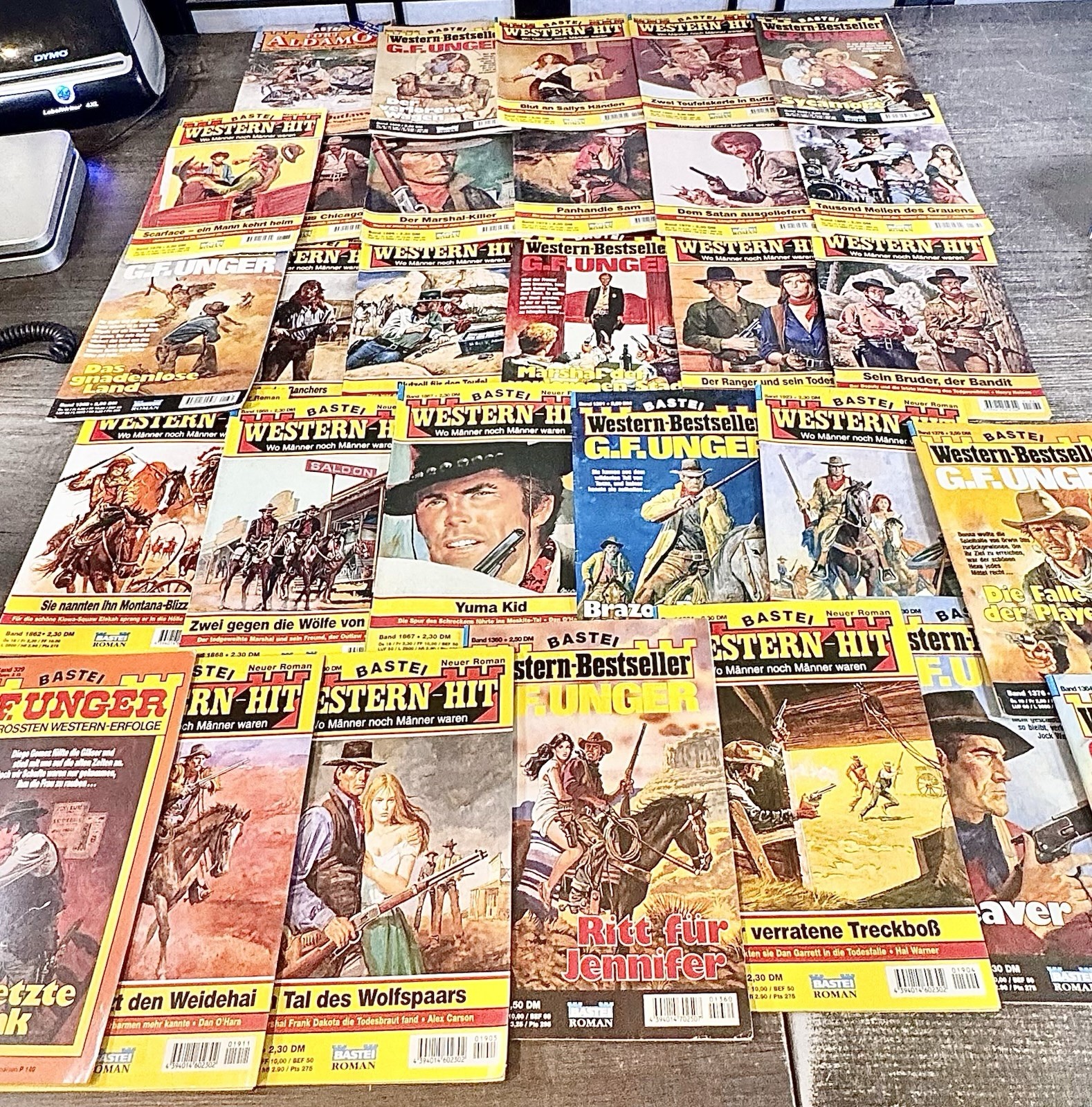 30 BASTEI G.F. Unger Western Pulp Fiction German Booklets Books 1980s