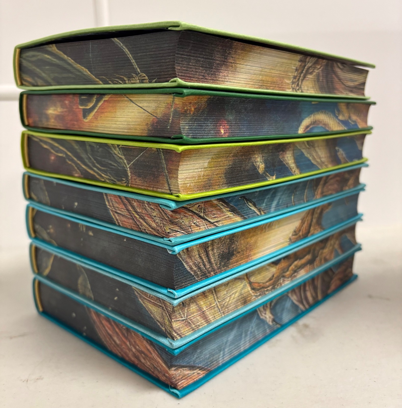World of Tolkien Seven-Book Set by David Day Faux Leather Bound Books
