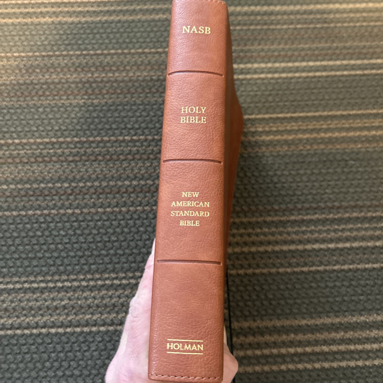 NASB Super Giant Print Reference Bible Burnt Sienna Leather Touch *NEW*