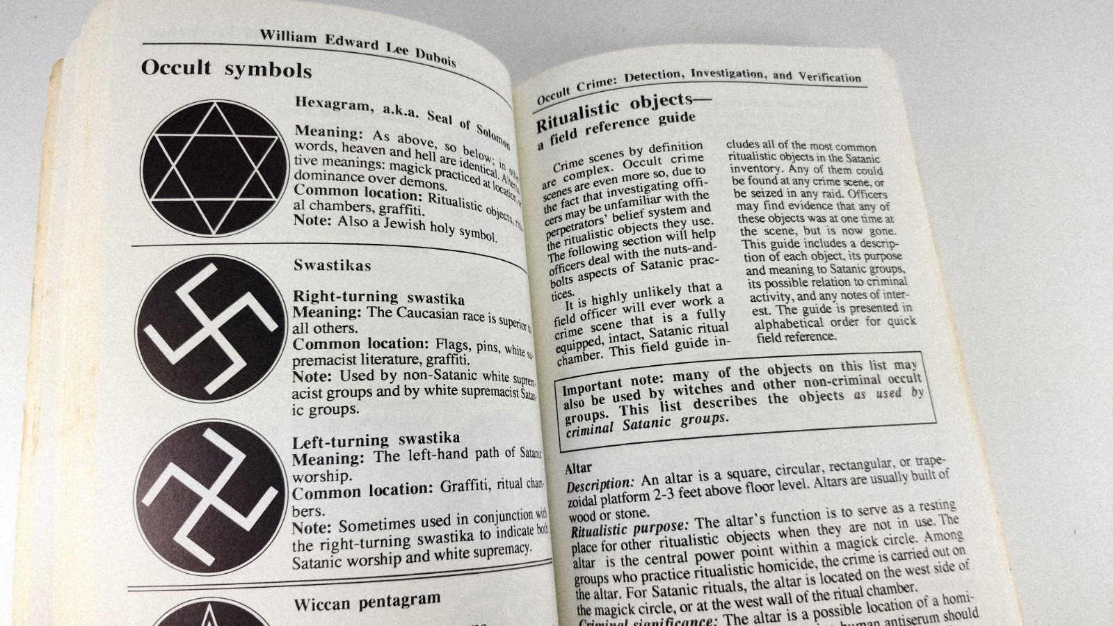 Occult Crime: Detection, Investigation, Verification, William Edward Lee Dubois
