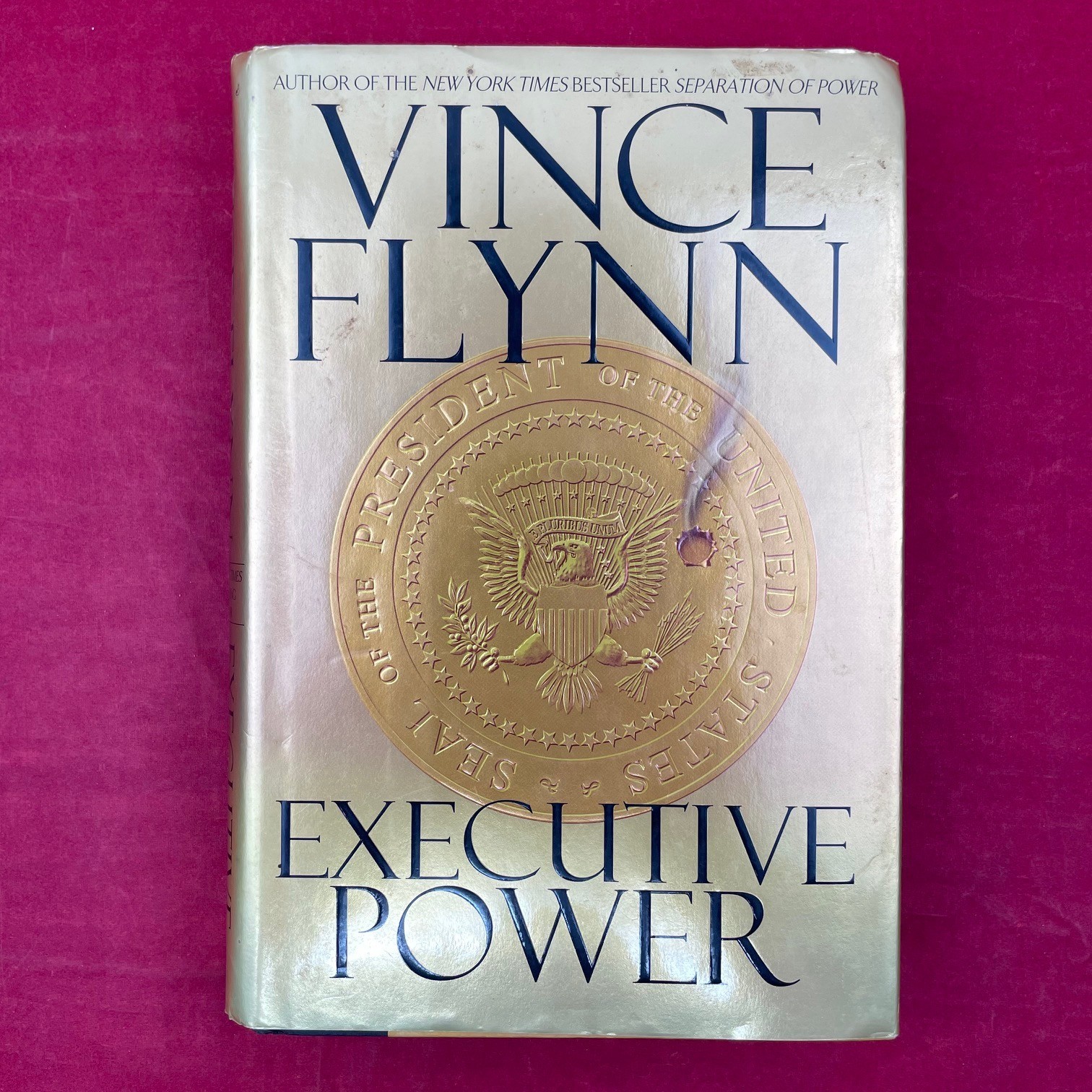 Vintage 2003 Vince Flynn Executive Power Hardcover Book
