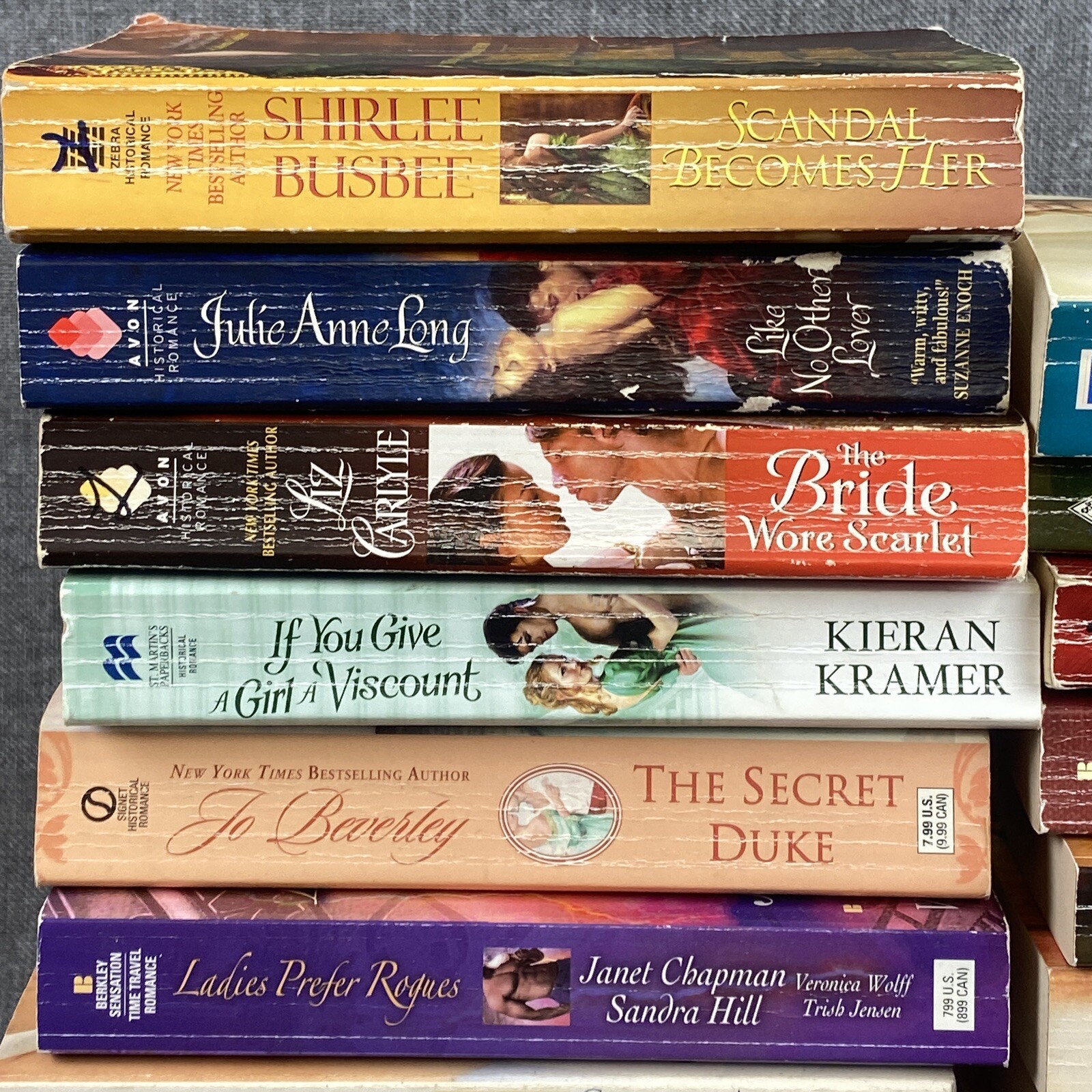 Lot of 40 Historical Romance Novels Multiple Authors Paperback Carlise, Kramer..