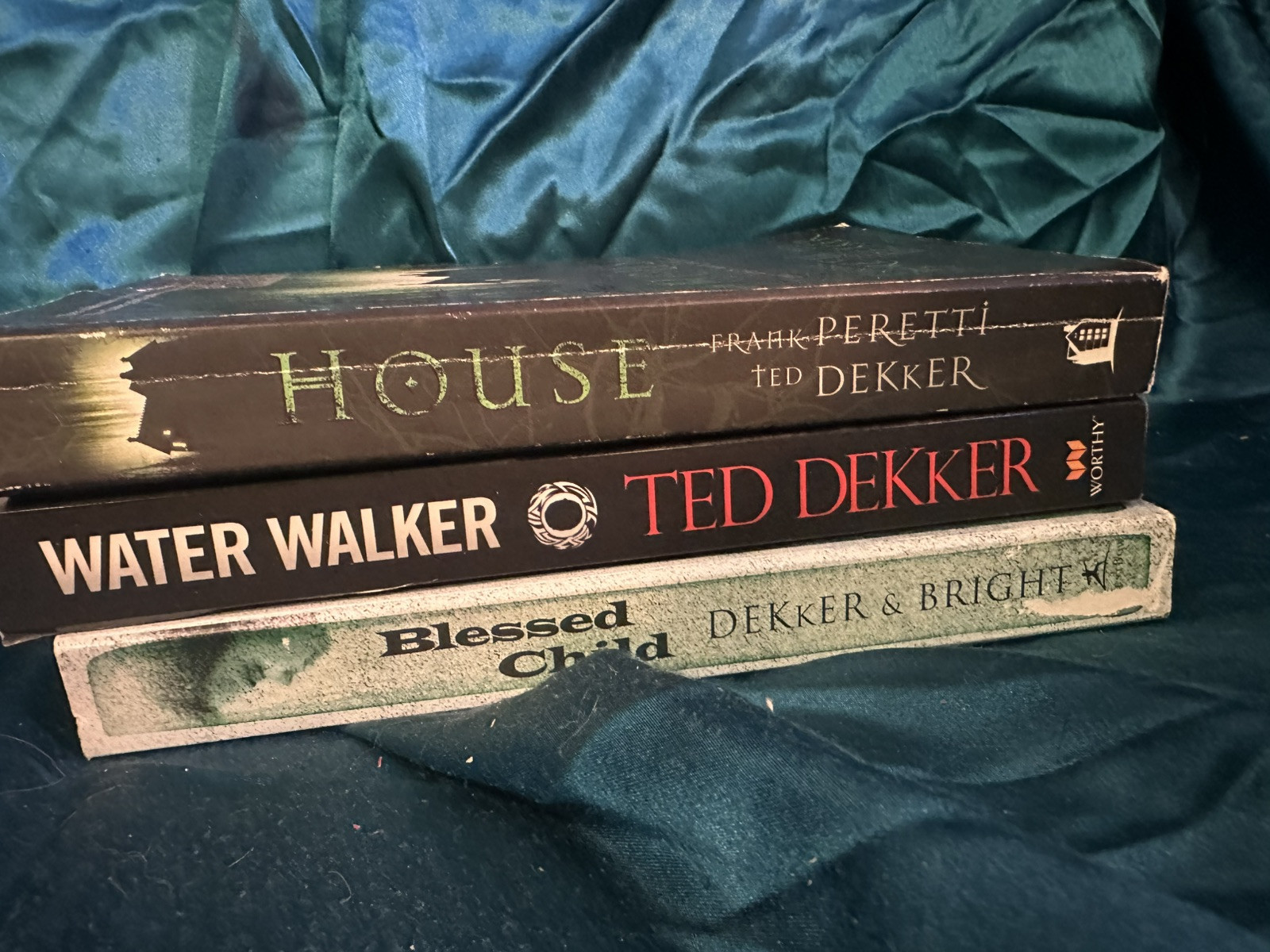 Lot Of 3 TED DEKKER NOVELS! Water Walker & Blessed Child (w/Bill Bright) & House