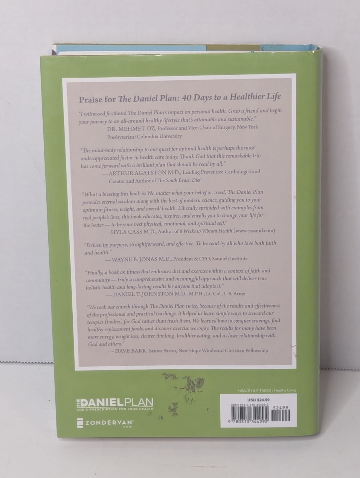 The Daniel Plan Ser.: The Daniel Plan : 40 Days to a Healthier Life by Daniel G.