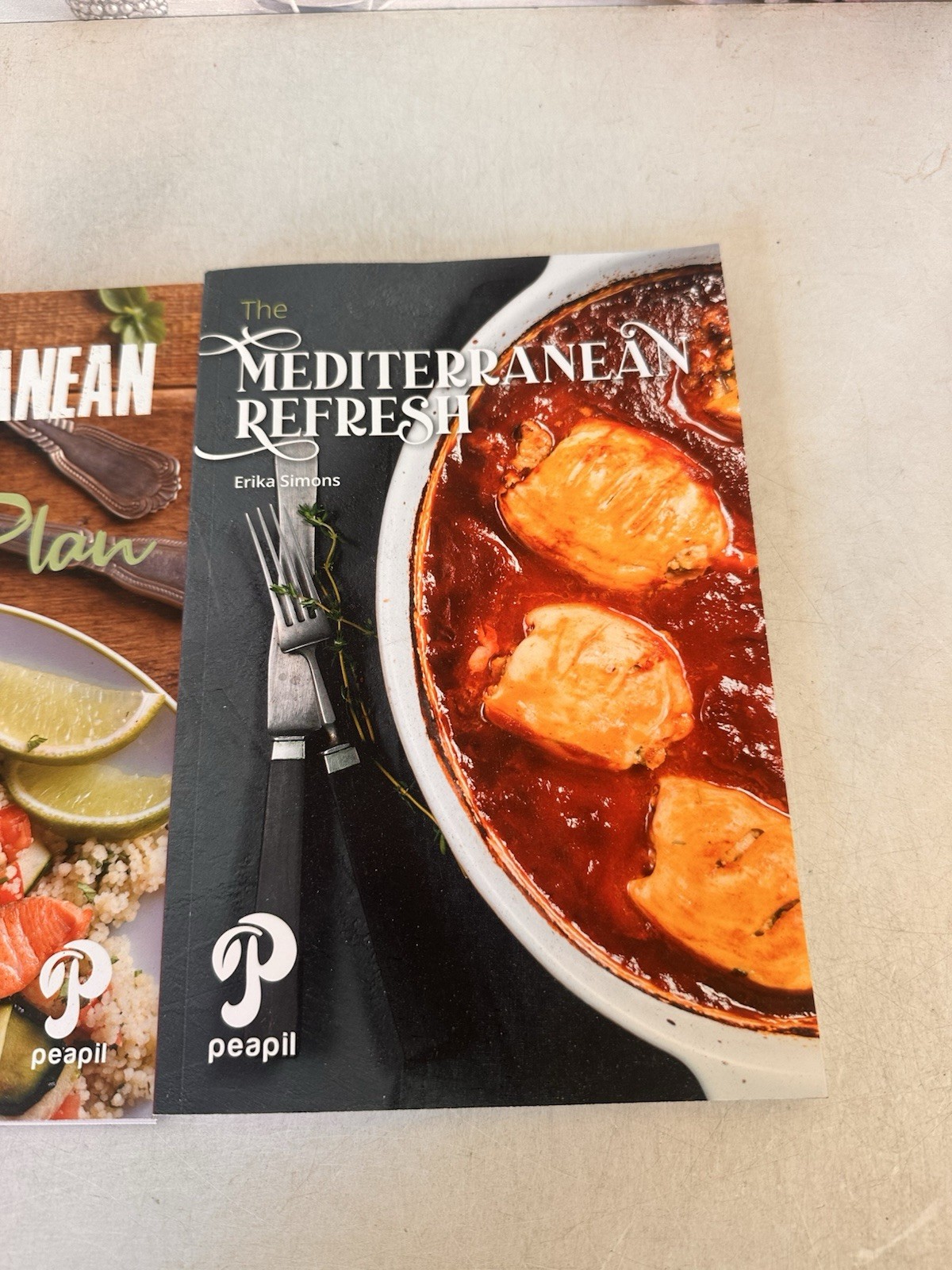 Mediterranean Refresh Erika Simons Book Lot Of 2