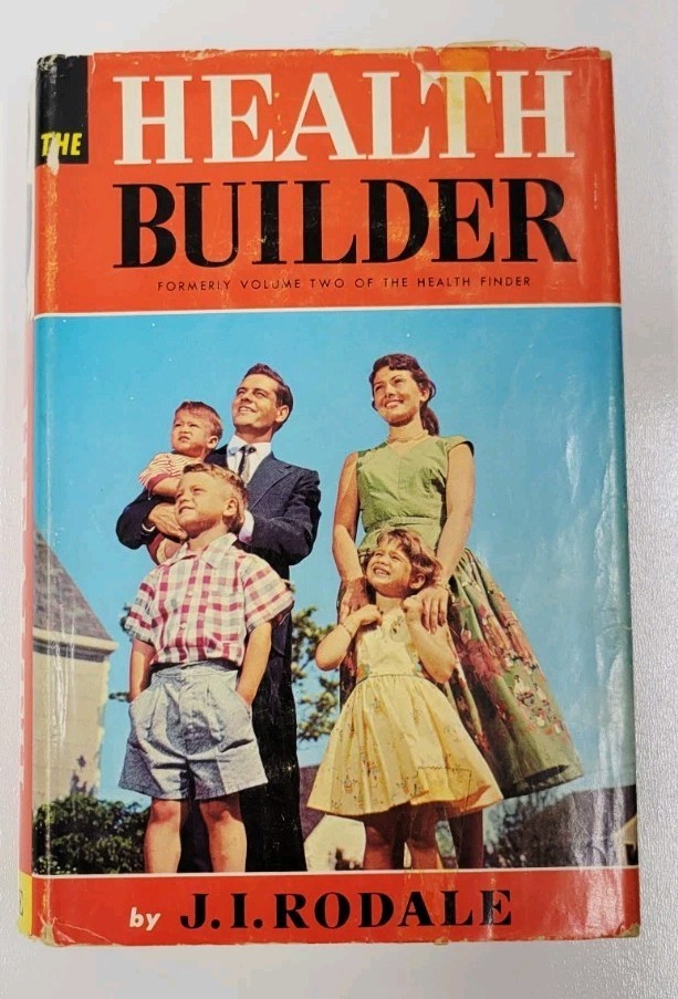Vintage 1957 The Health Builder by J.I. Rodale, Illustrated Health Encyclopedia