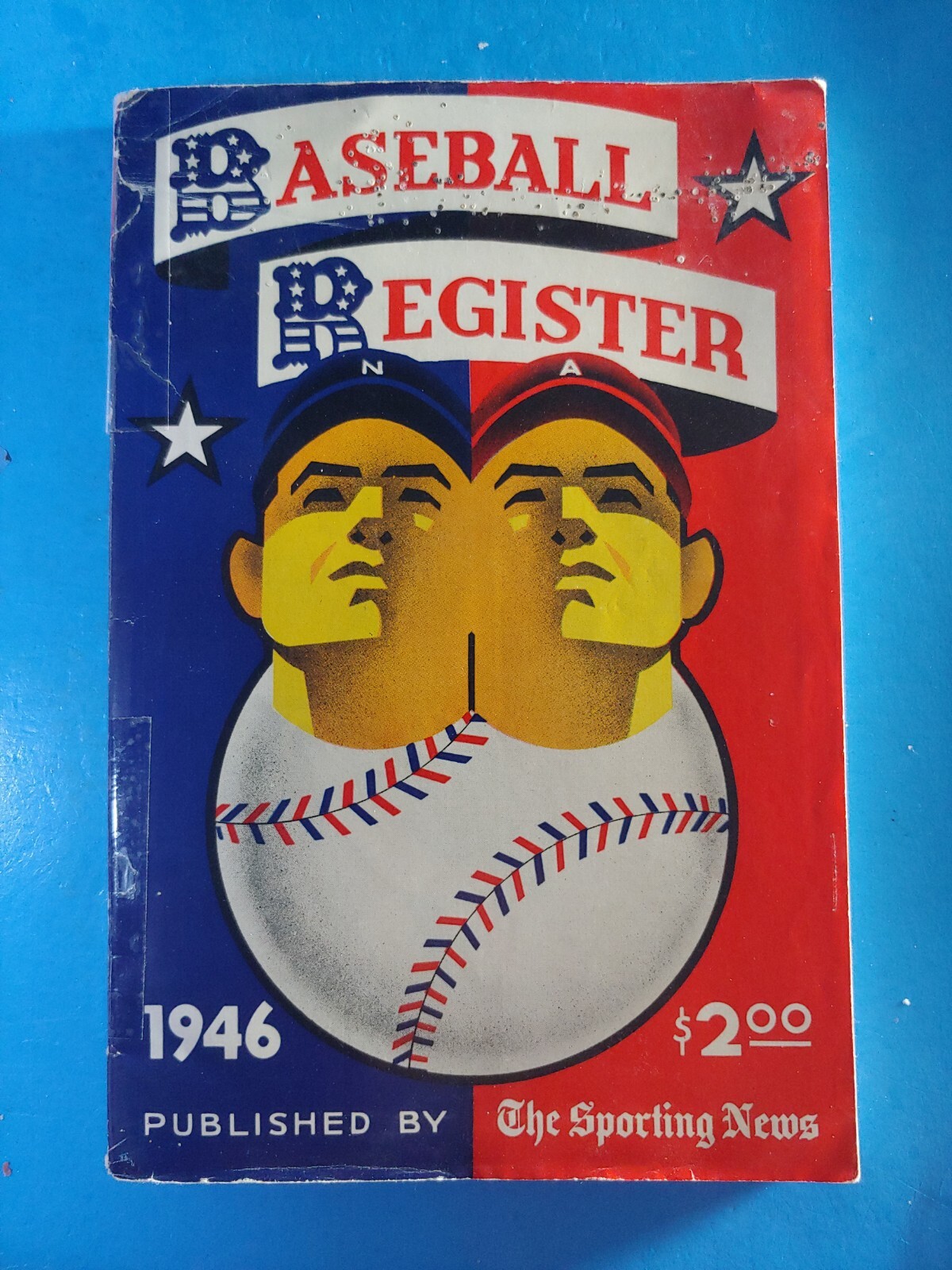 1946 TSN BASEBALL REGISTER, tape on spine, awesome content 288 pages