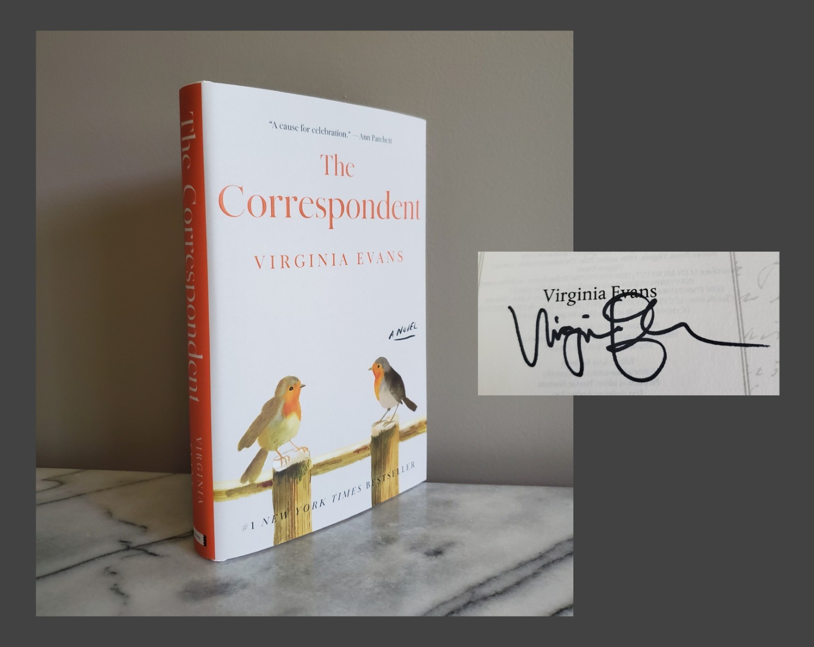 *Signed Title Page THE CORRESPONDENT Virginia Evans 2025 HC/DJ 20th Printing NEW