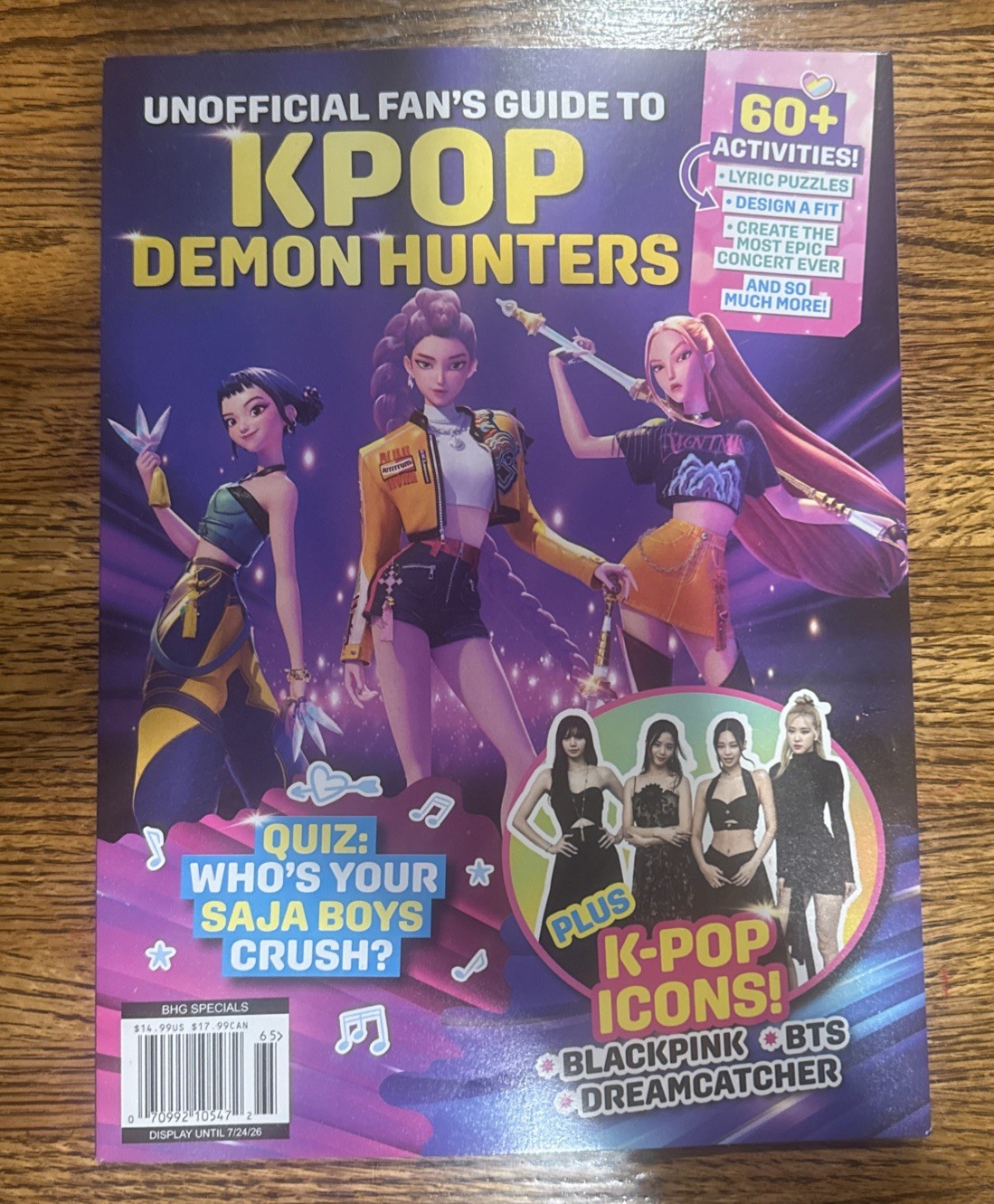 Unofficial Fan’s Guide To K-POP Demon Hunters Activity Magazine New April 2026