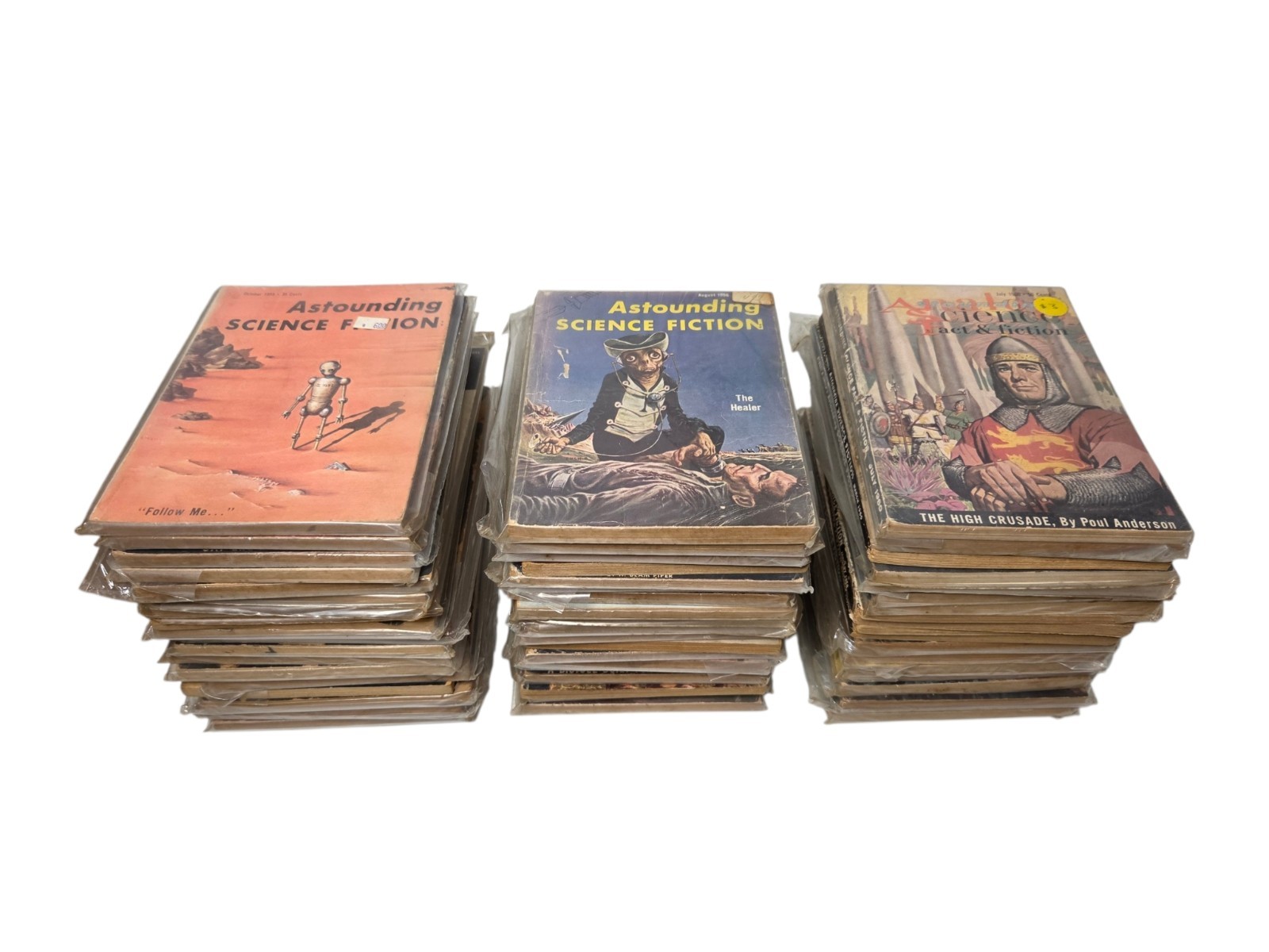 VTG Astounding Science Fiction Pulp Magazine Books Lot of 56 1940s 1950s 1960s